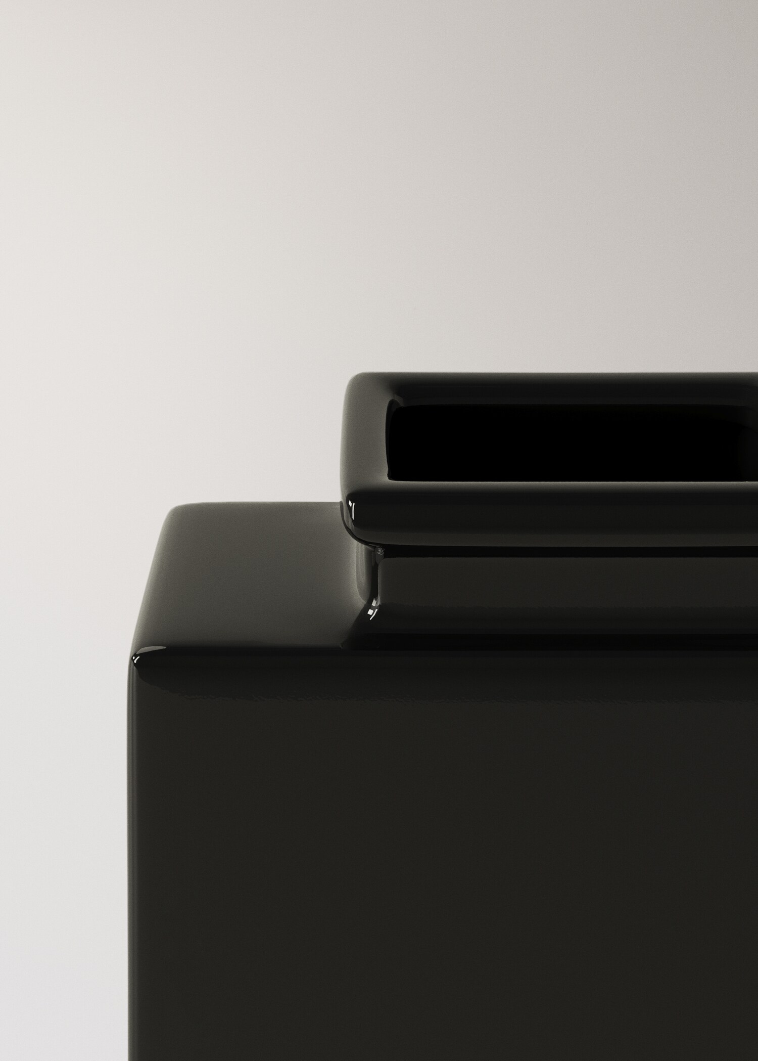 Medium two-tone stoneware vase - Details of the article 1