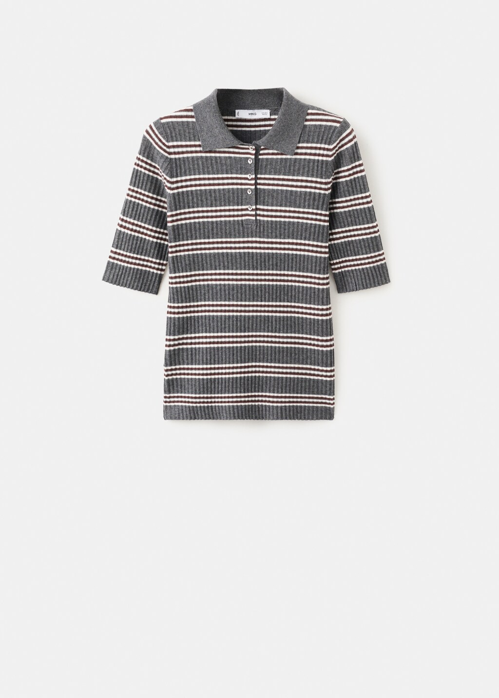 Striped ribbed-knit sweater - image 4