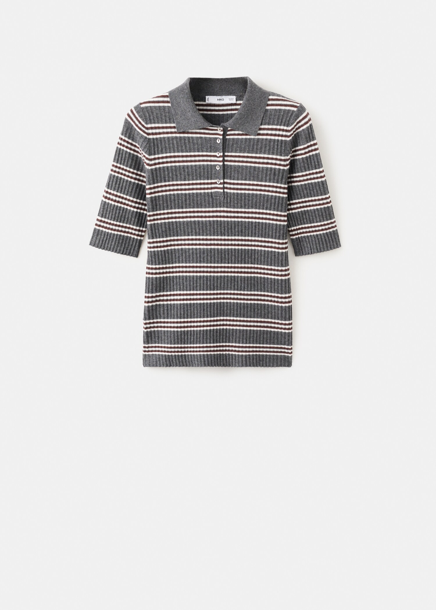 Jersey punto canalé rayas - Artículo sin modelo