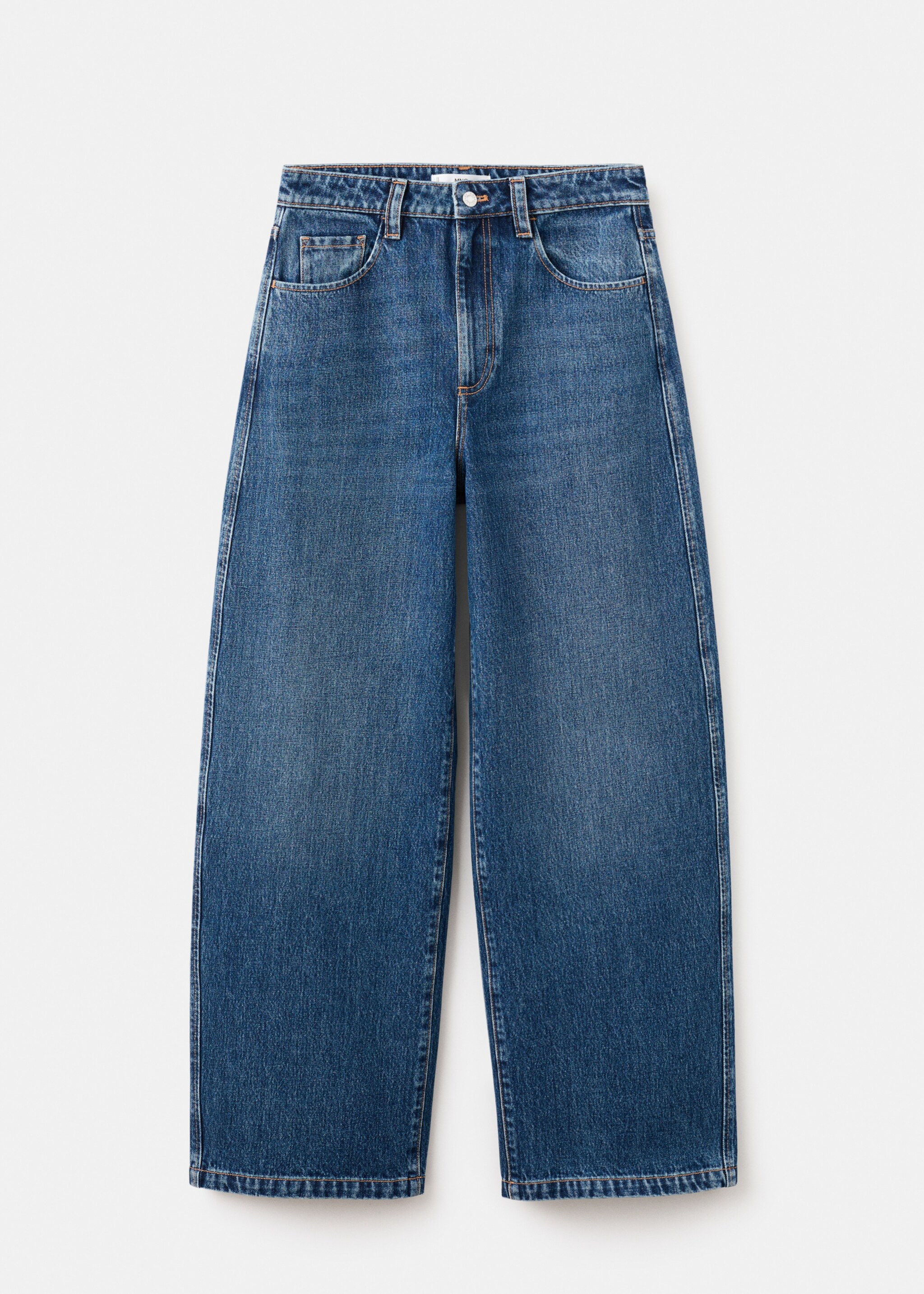 Mid-rise balloon jeans - Article without model, Dark Blue. Ref: 27033299-00.