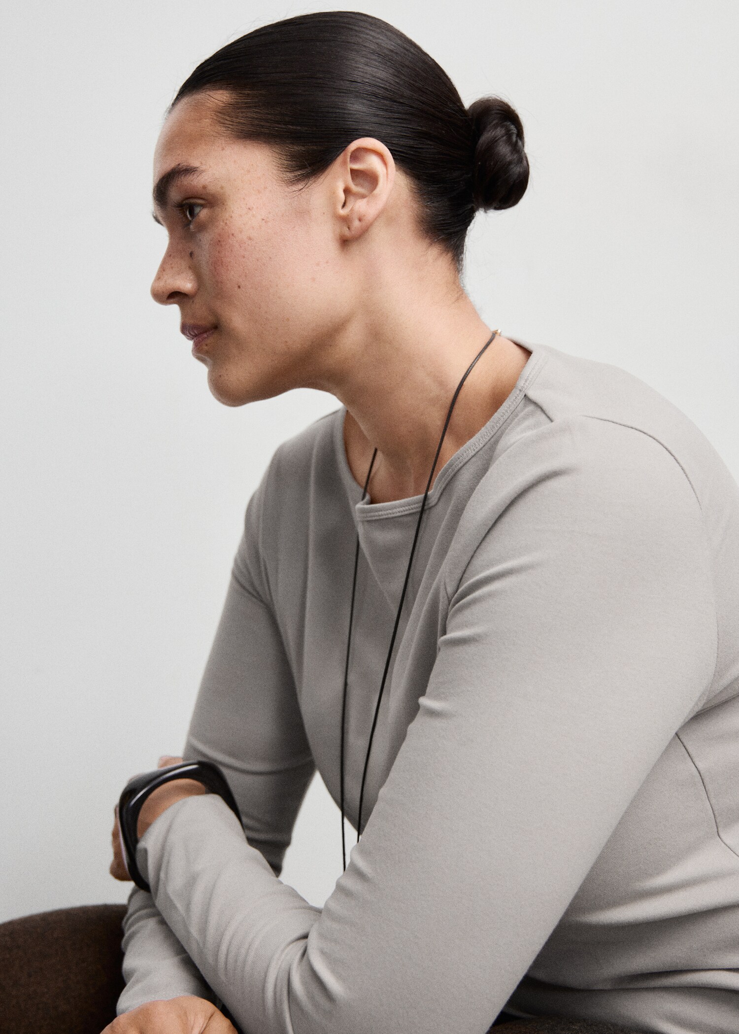 Camiseta cuello barco algodón - Detalle del artículo 4