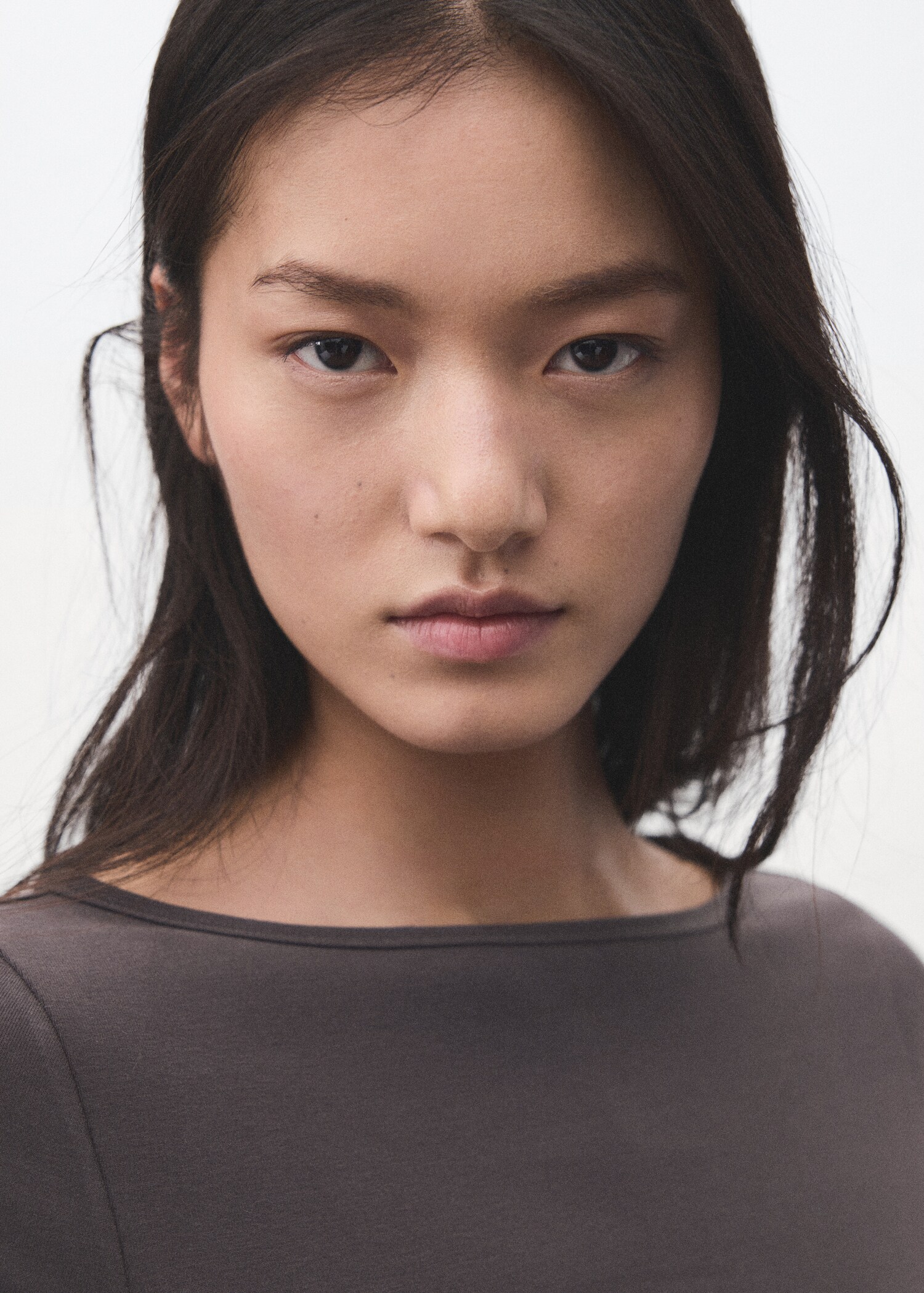 Katoenen T-shirt met boothals - Detail van het artikel 1