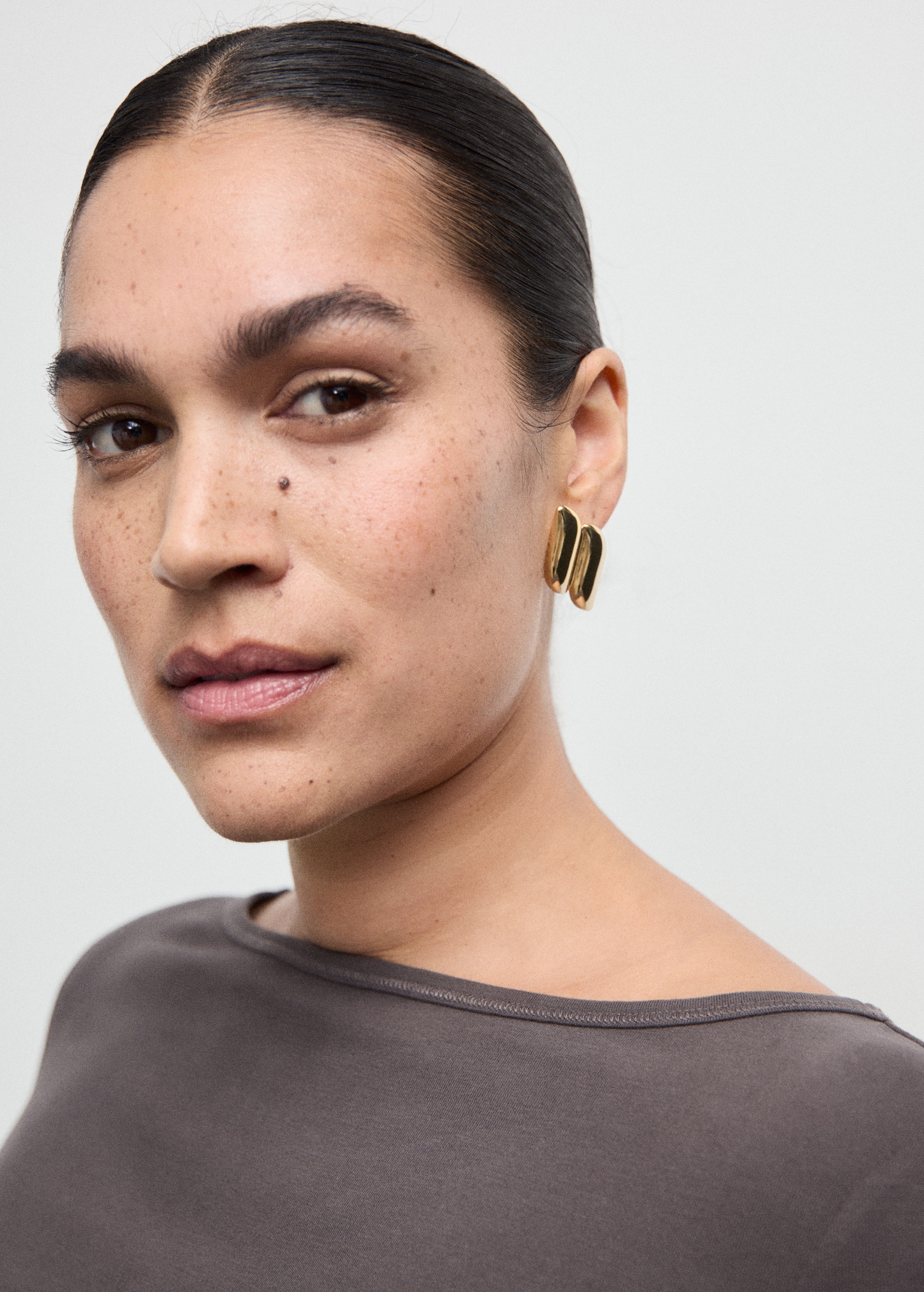 Katoenen T-shirt met boothals - Detail van het artikel 4