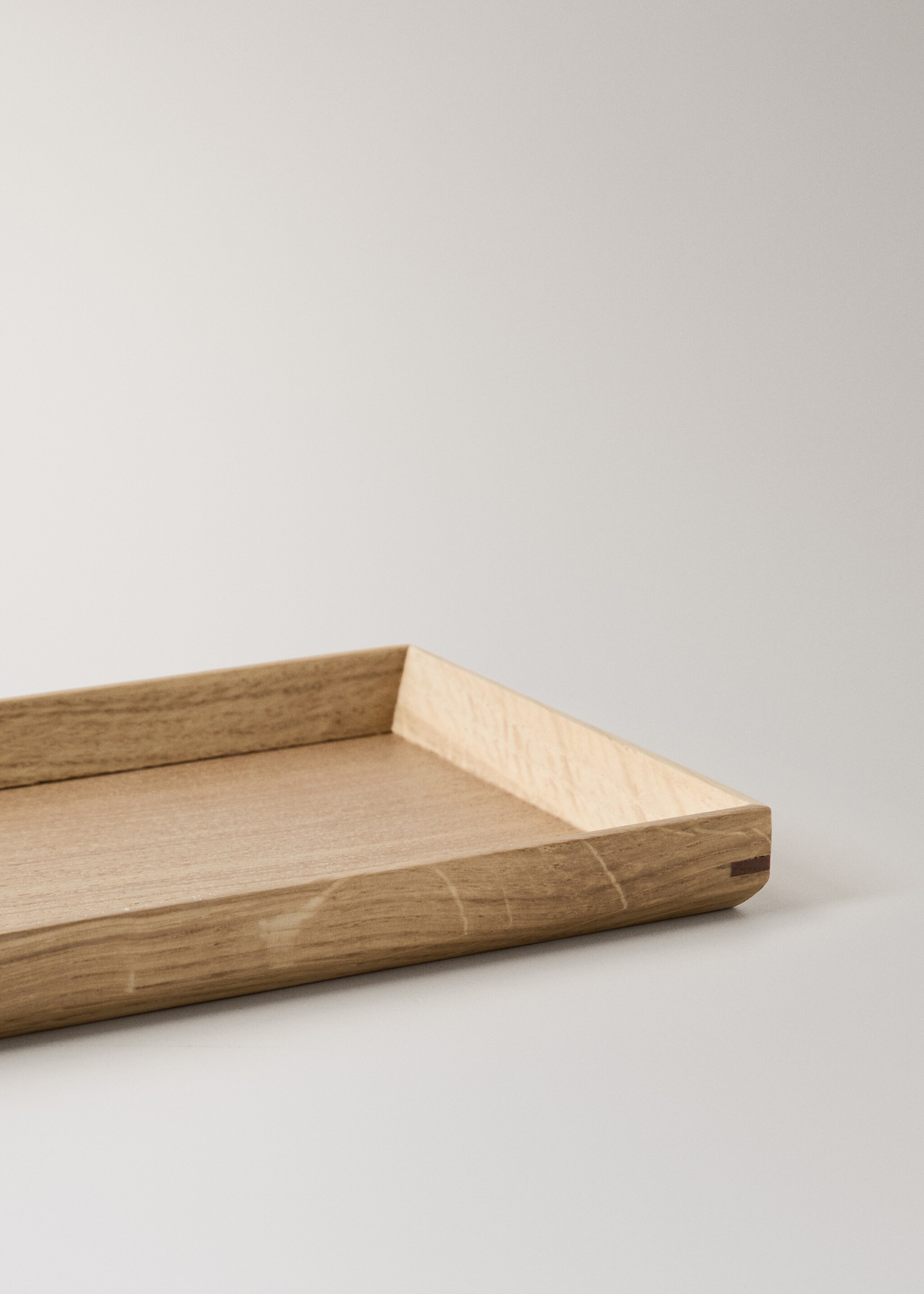 Δίσκος διακοσμητικός ορθογώνιος ξύλο δρυός μεσαίος - Λεπτομέρεια του προϊόντος 2, Καφέ. Ref: 27033309-00.