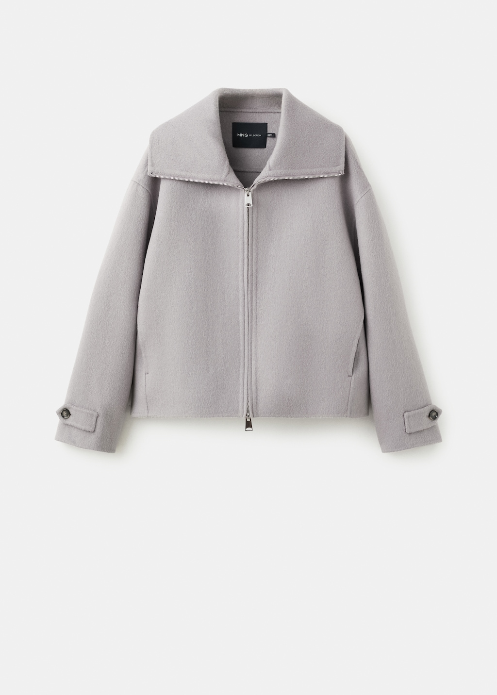 Wool funnel-neck jacket - image 2