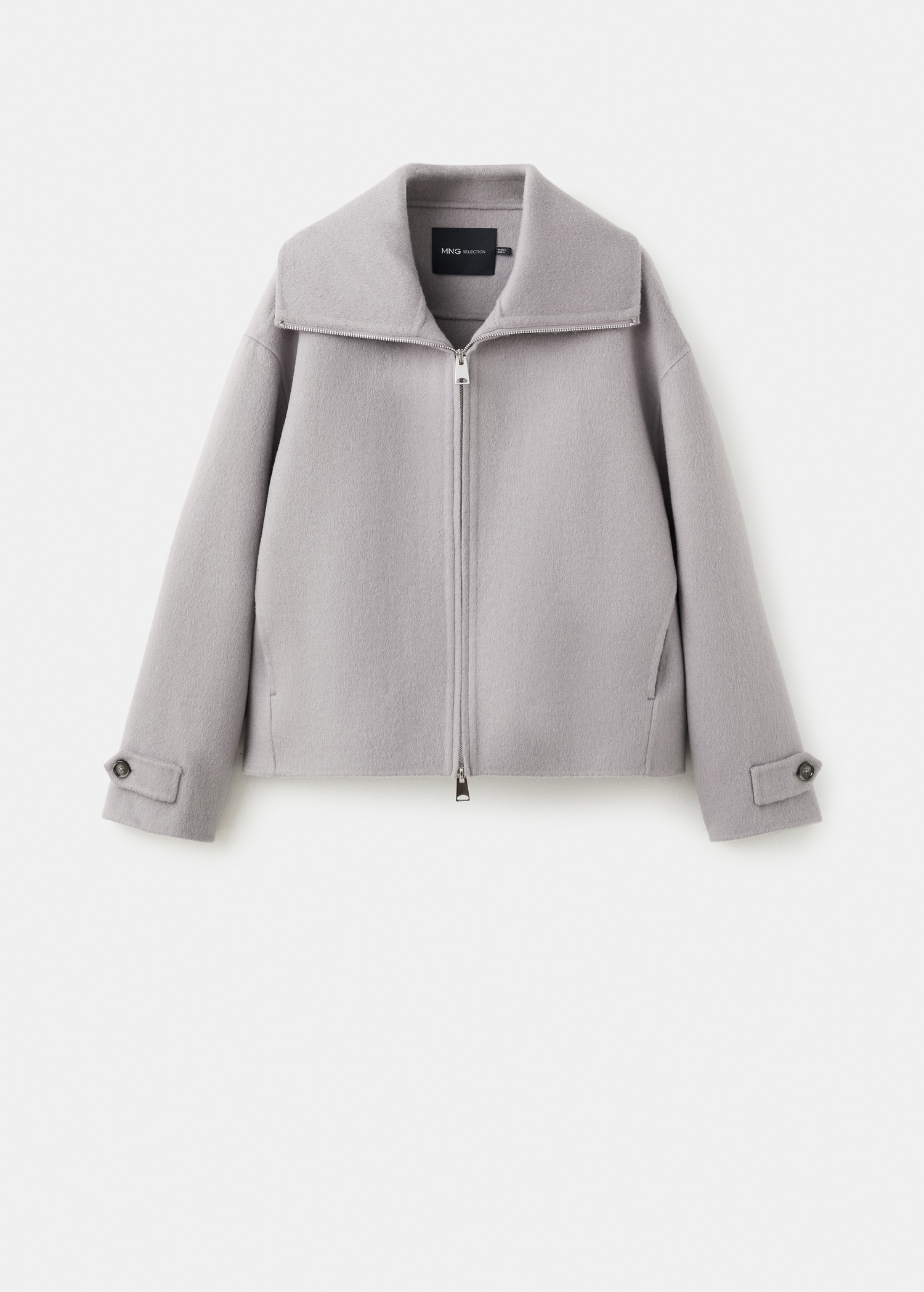 Wool Funnel Neck Jacket