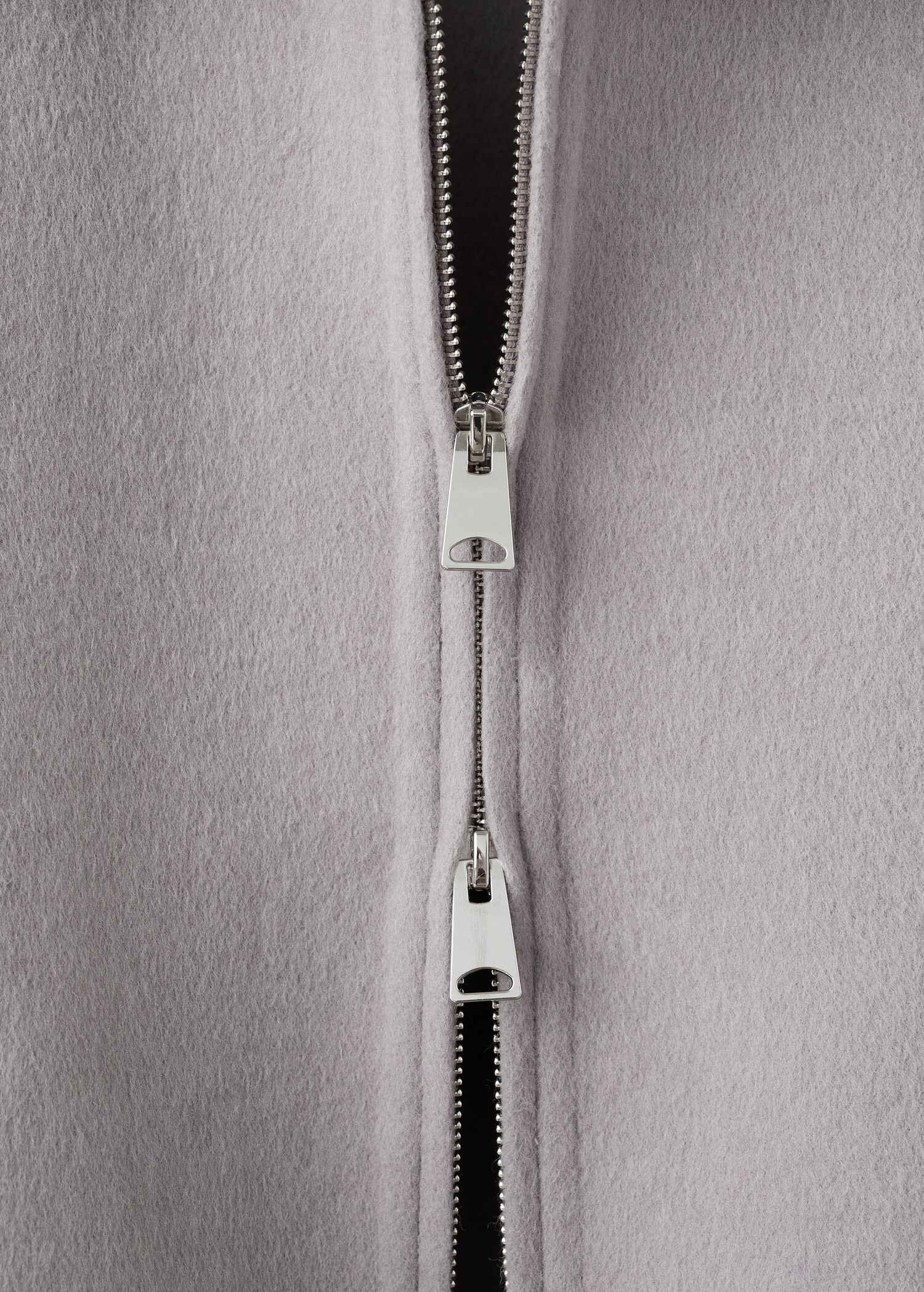 Wool funnel-neck jacket - Details of the article 0