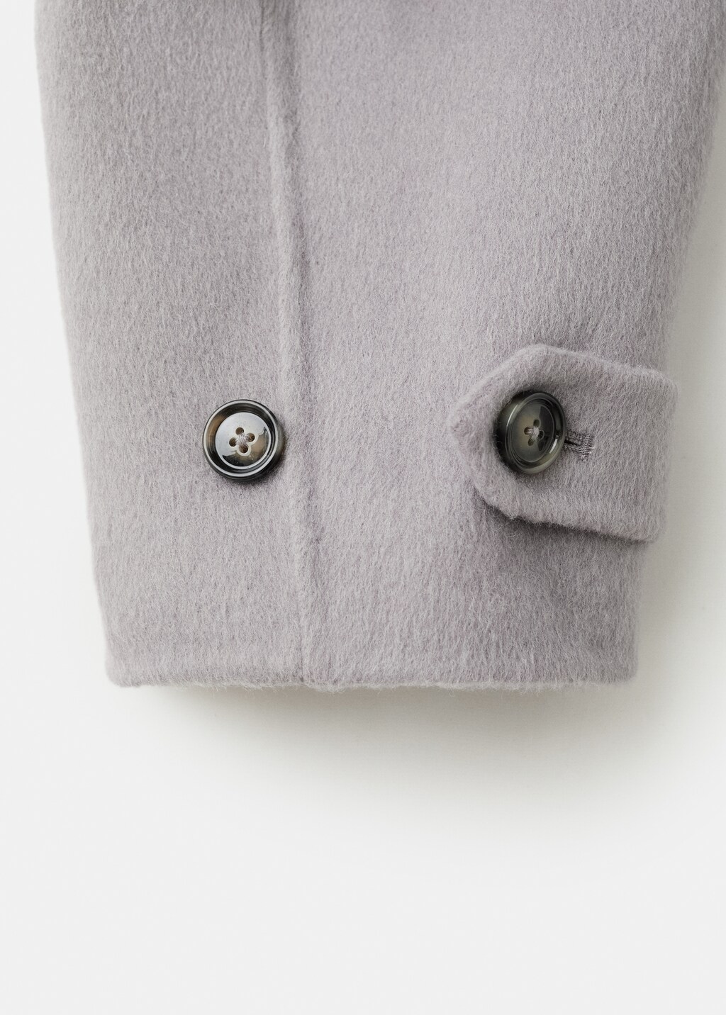 Mango Wool funnel-neck jacket