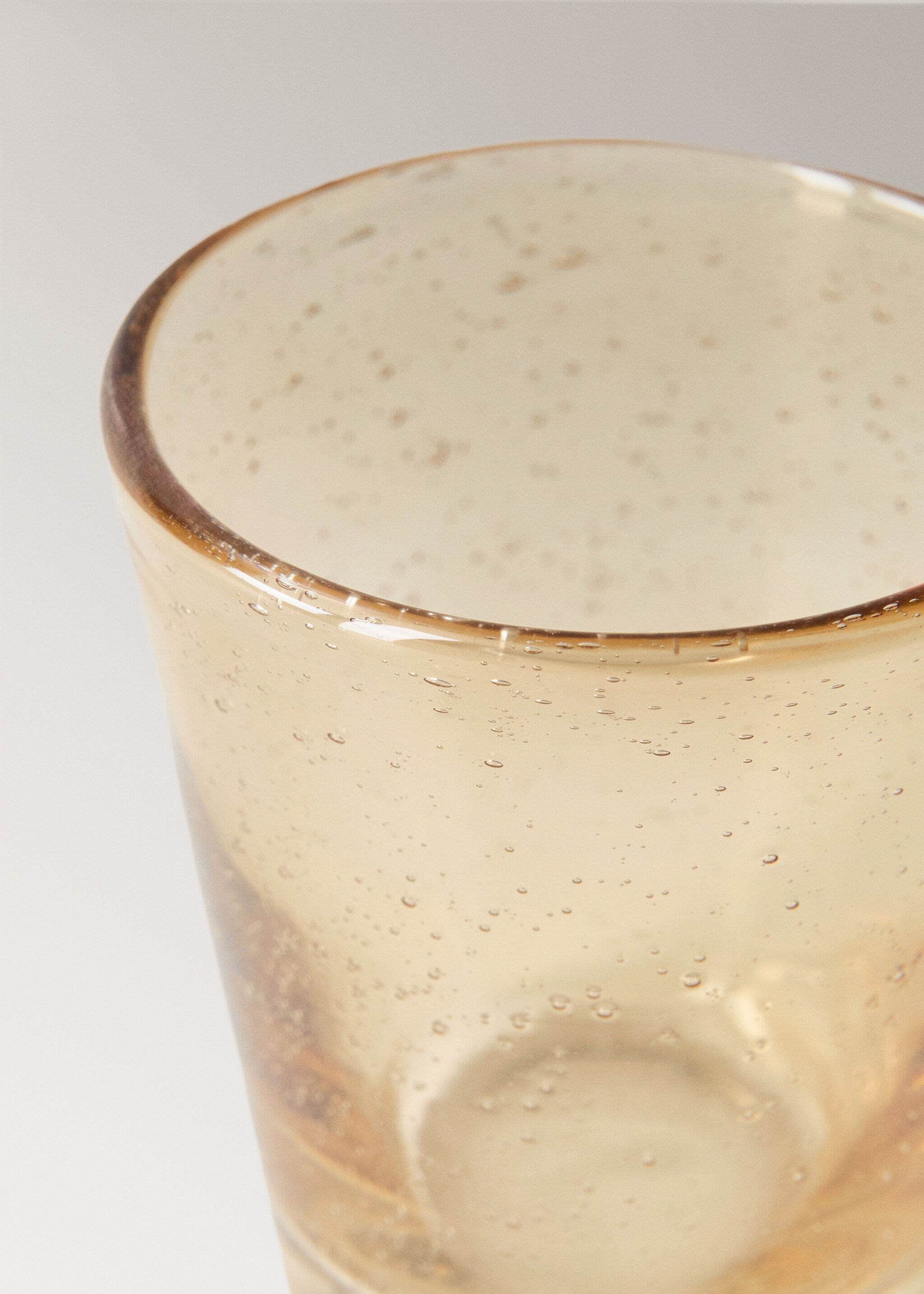 Coloured bubble glass vase - Details of the article 1, Orange. Ref: 27033314-00.