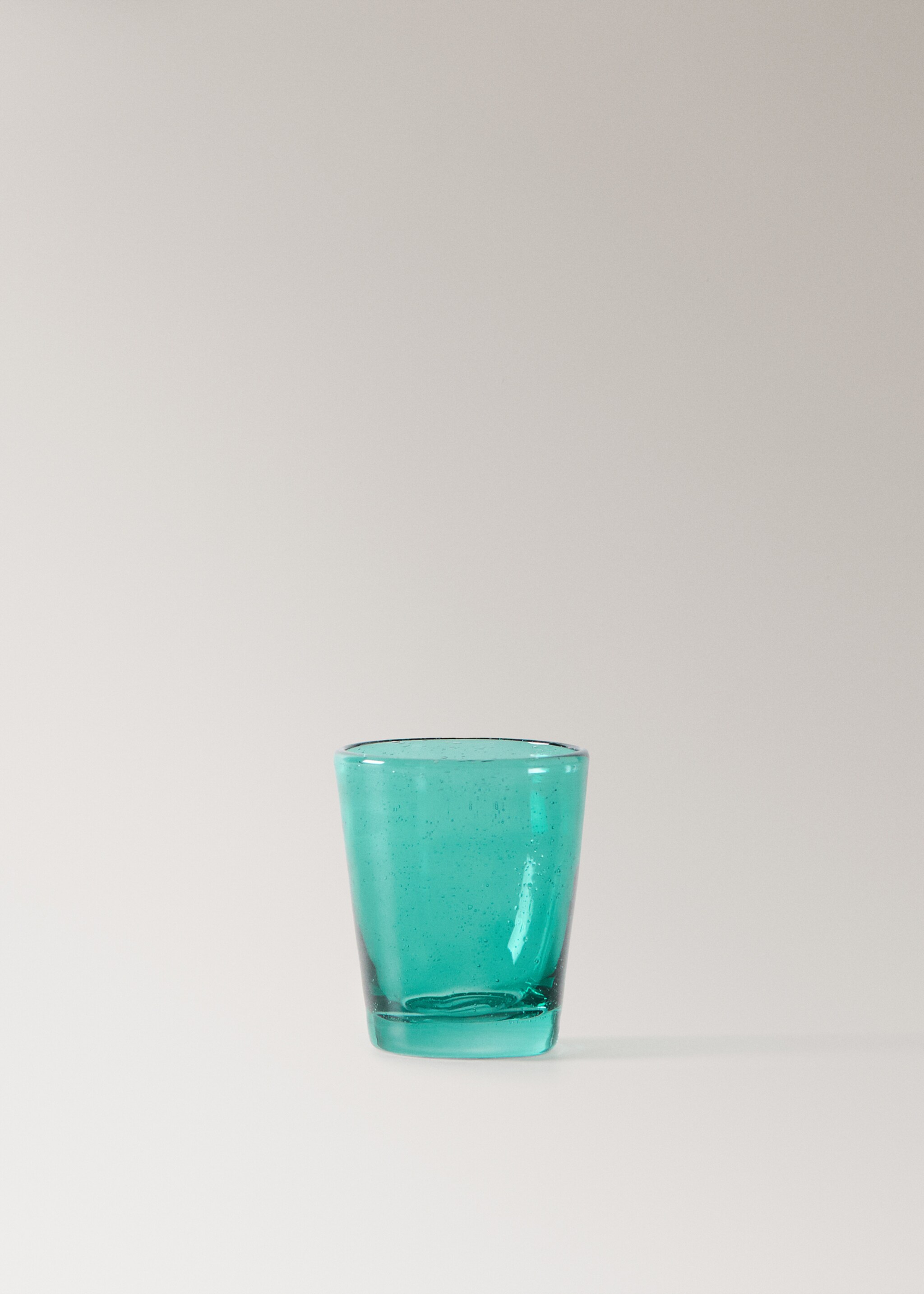 Coloured bubble glass vase - Article without model, Petrol Blue. Ref: 27033314-00.