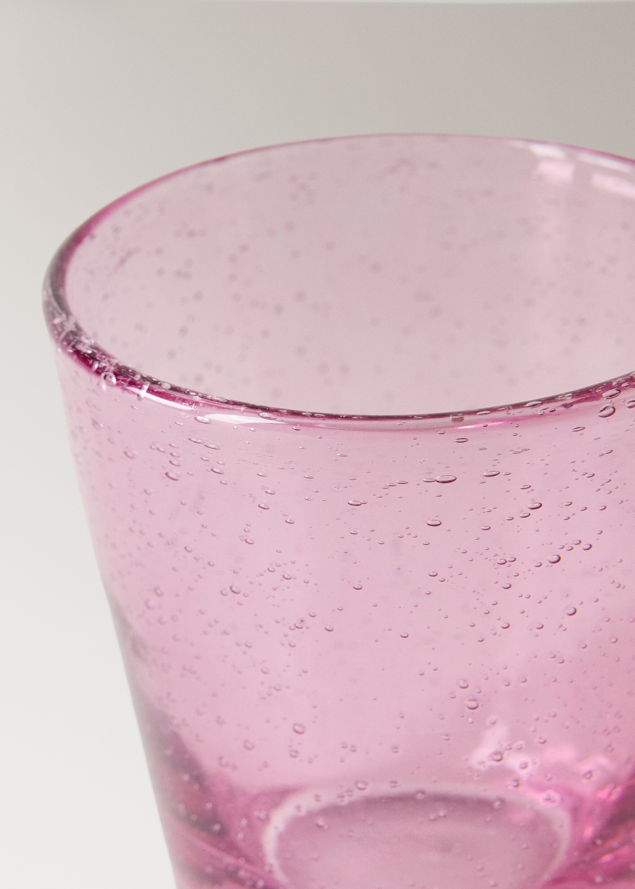 Coloured bubble glass vase - Details of the article 1, Purple. Ref: 27033314-00.