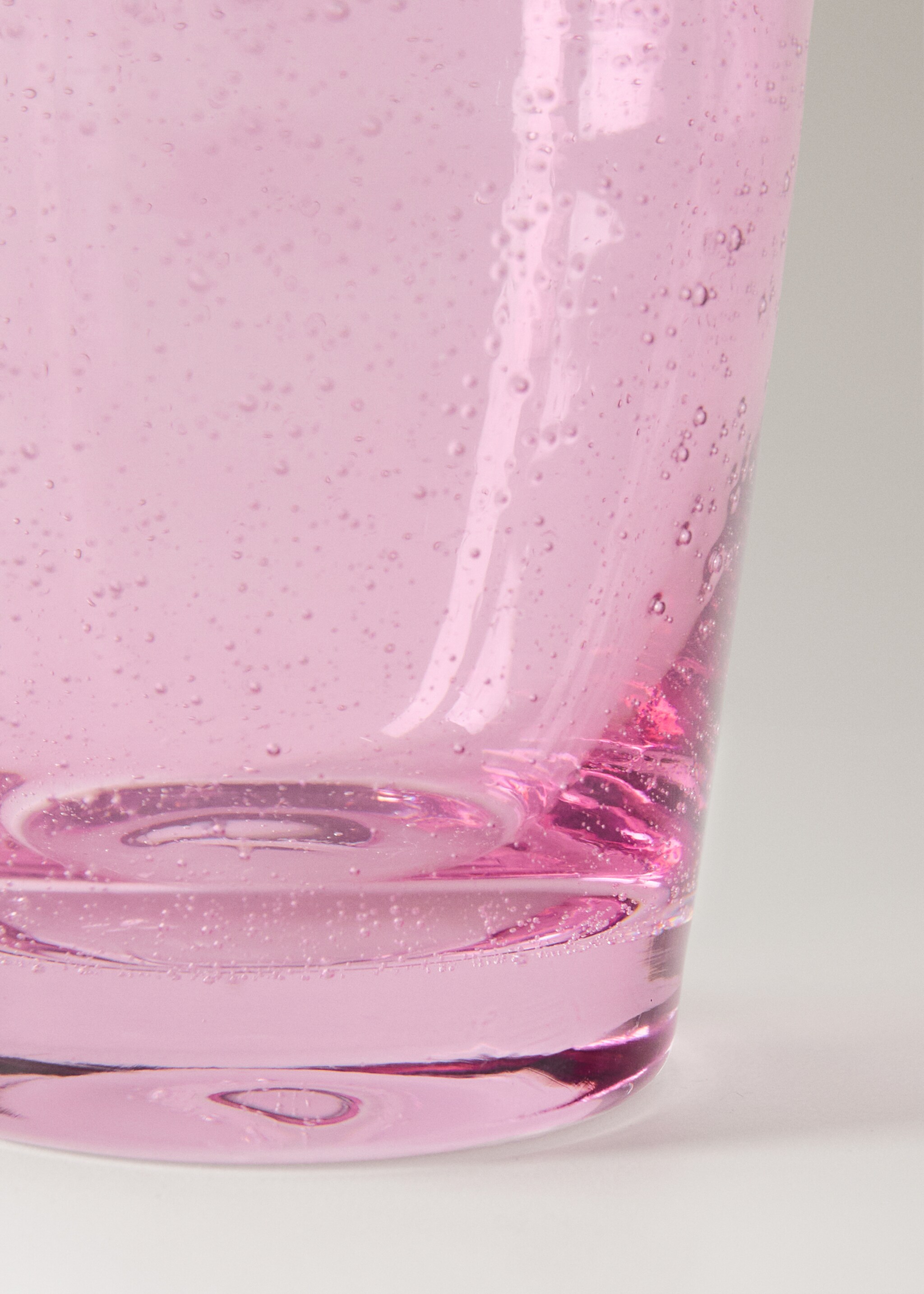 Coloured bubble glass vase - Details of the article 2, Purple. Ref: 27033314-00.