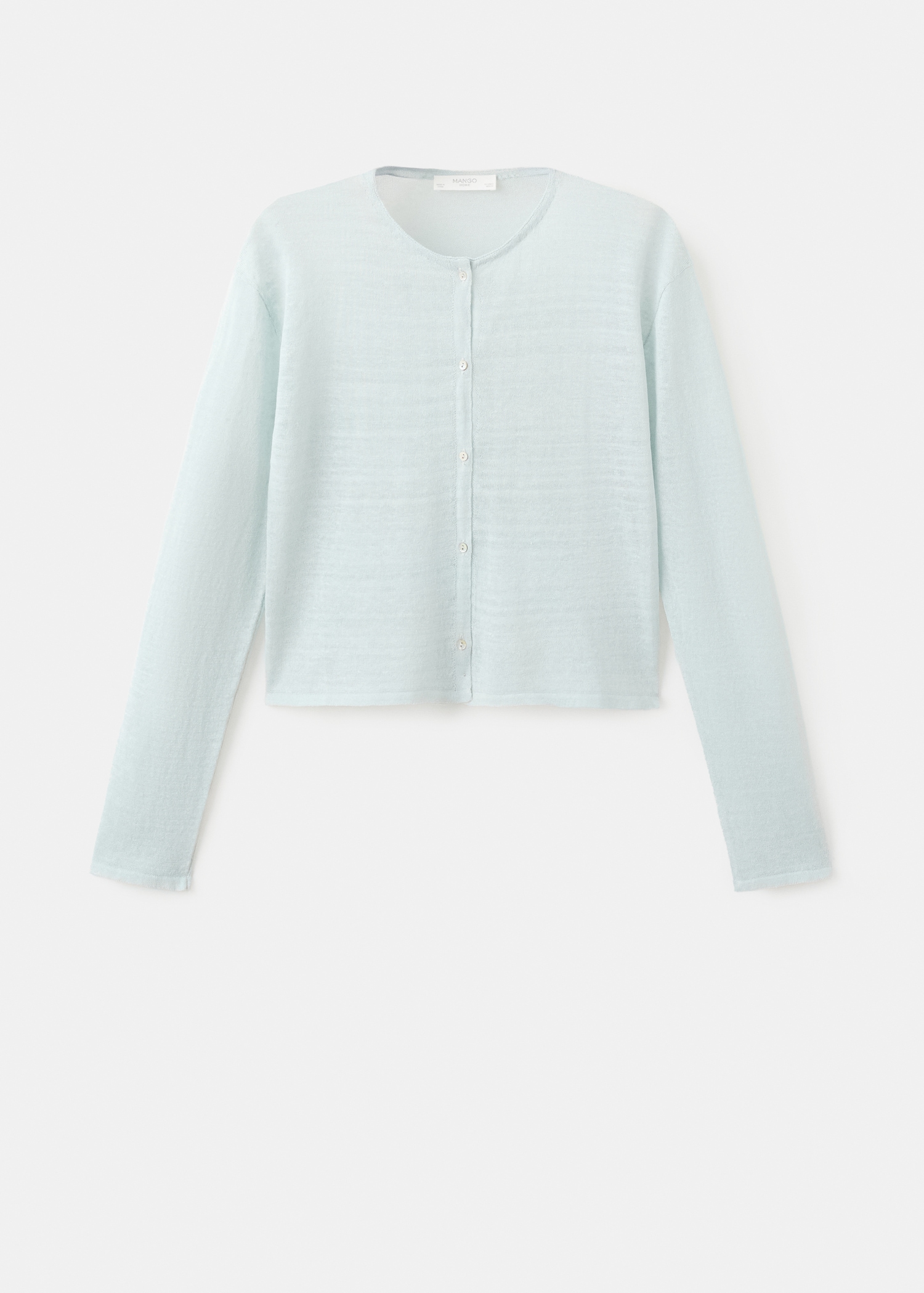 Cardigan en lin tricot fin - Article sans modèle