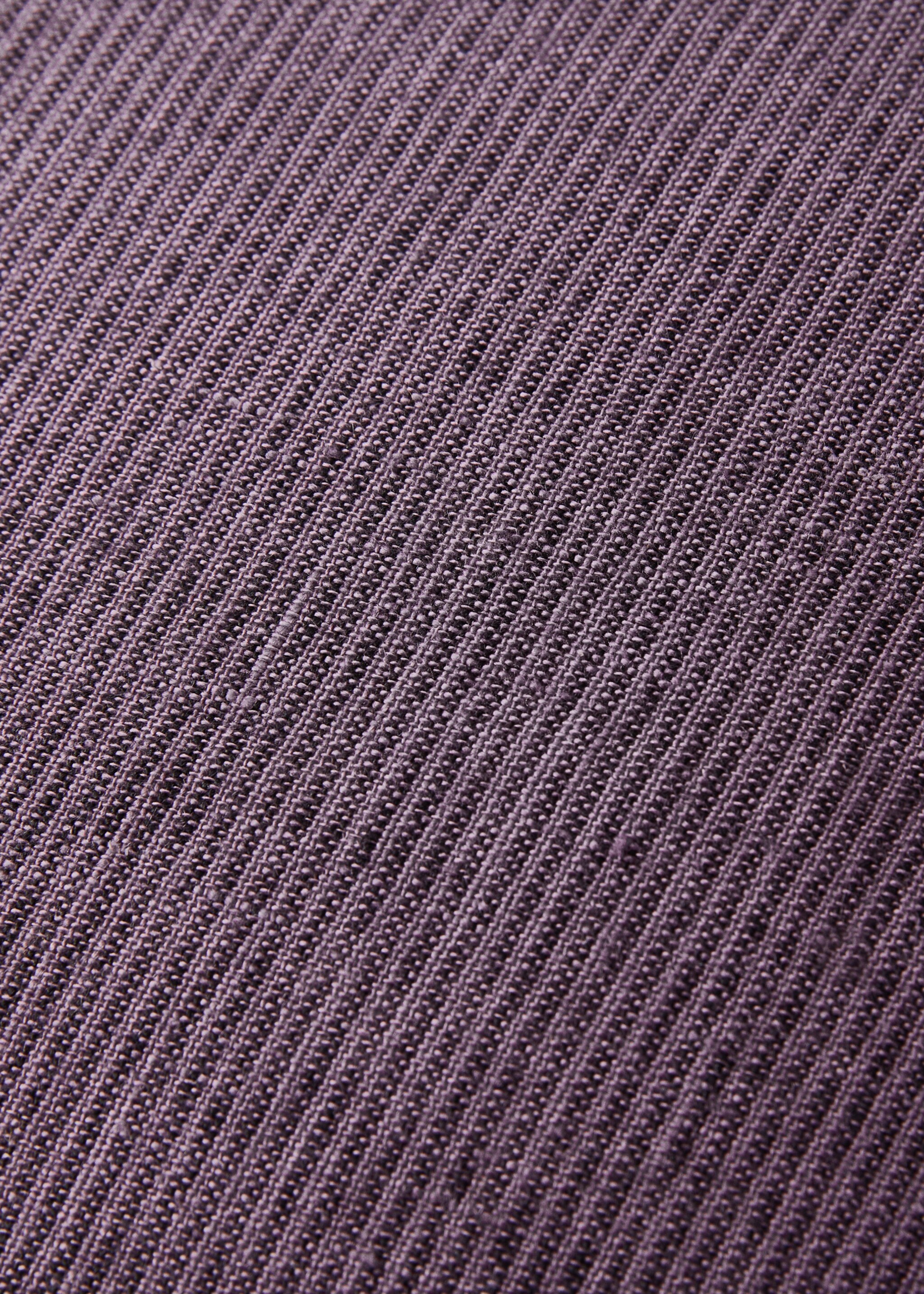 Povlak na polštářek ze lnu s ozdobným prošitím 50x50 cm - Detail zboží 3, Purpurová. Ref: 27033317-00.