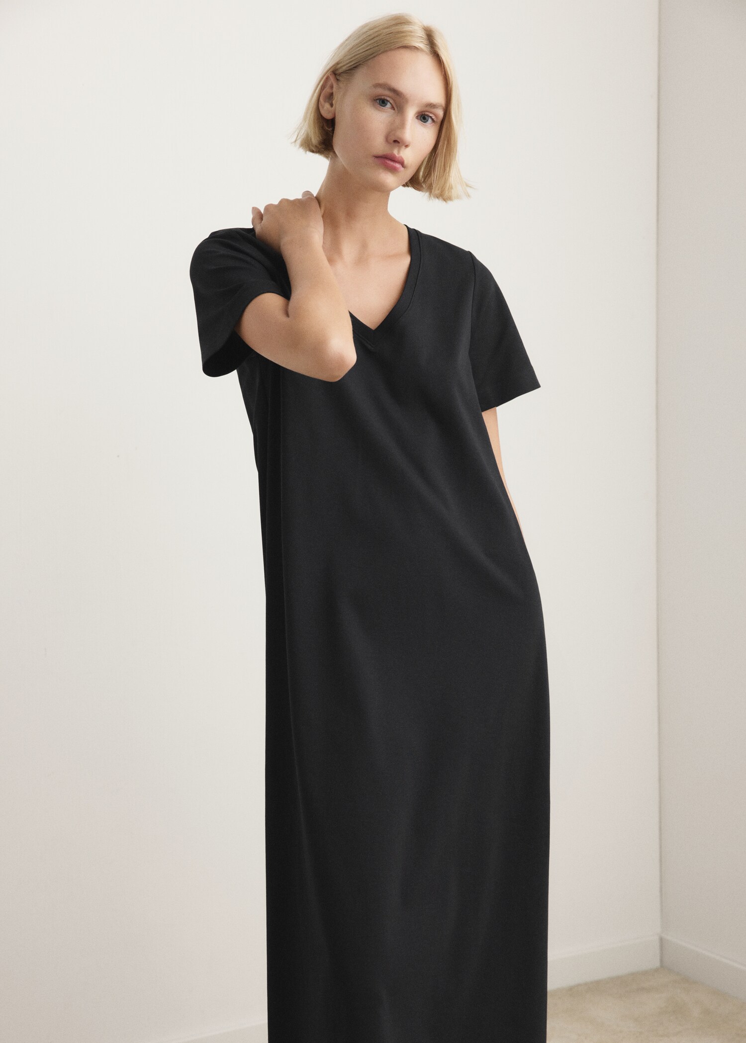 camisón largo algodón - Plano medio