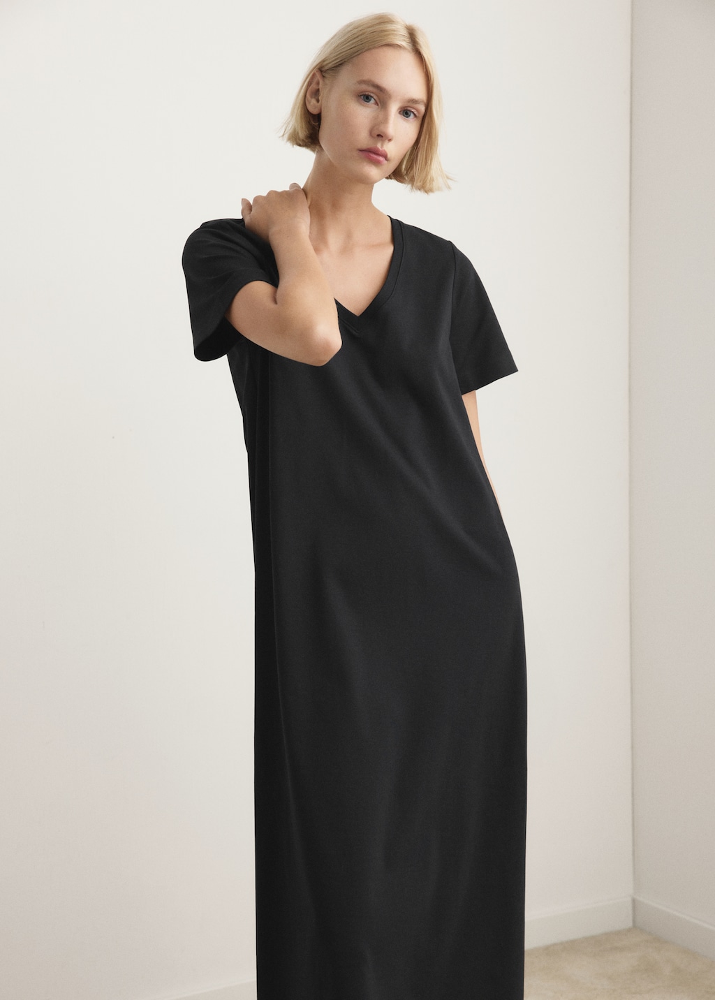 Long 100% cotton nightgown
