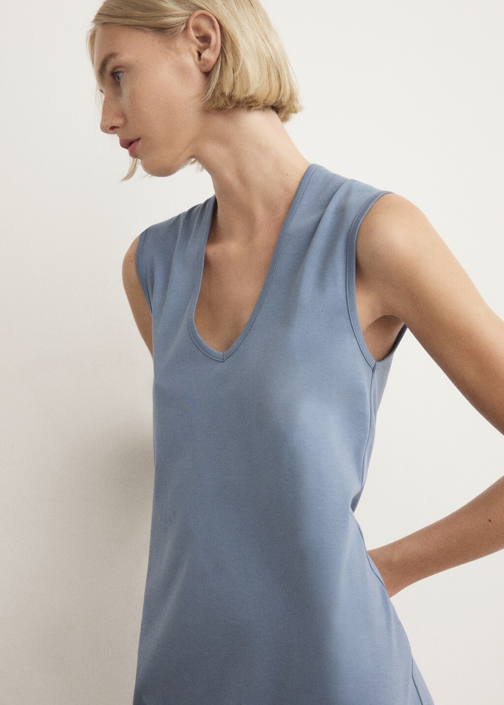 100% cotton short nightgown