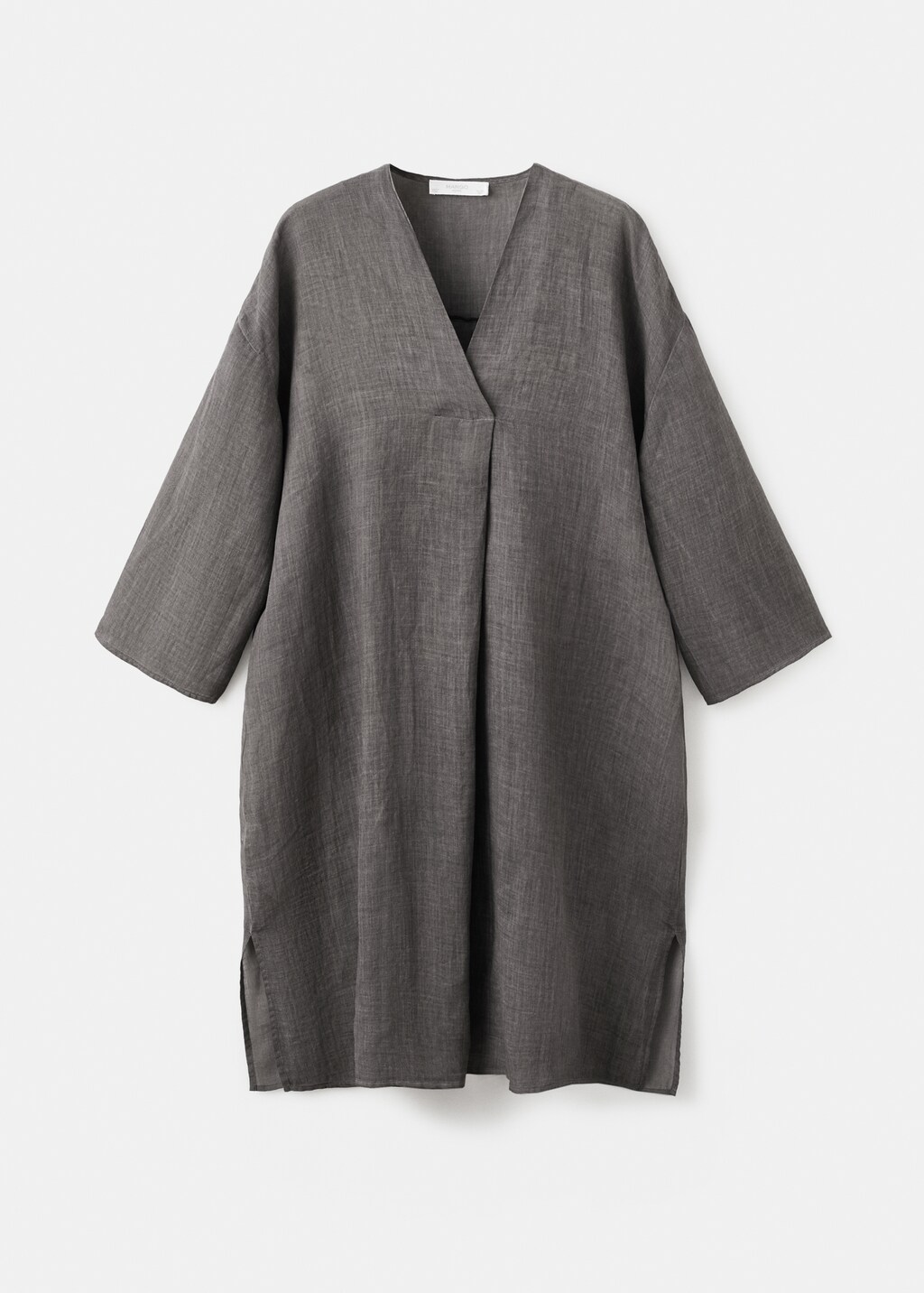 100% ramie kaftan with an overdyed effect - image 5