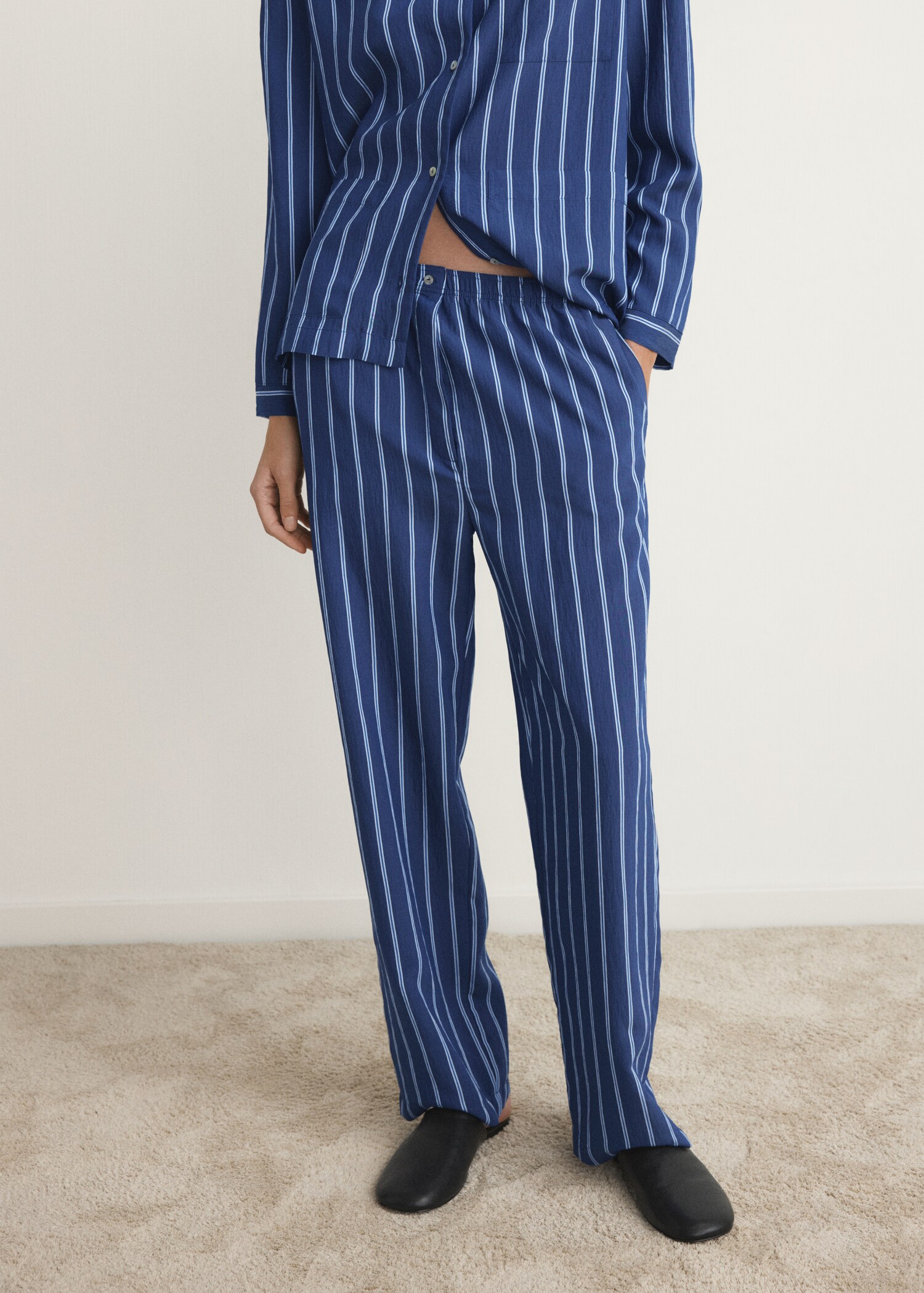Striped pajama trousers - Medium plane