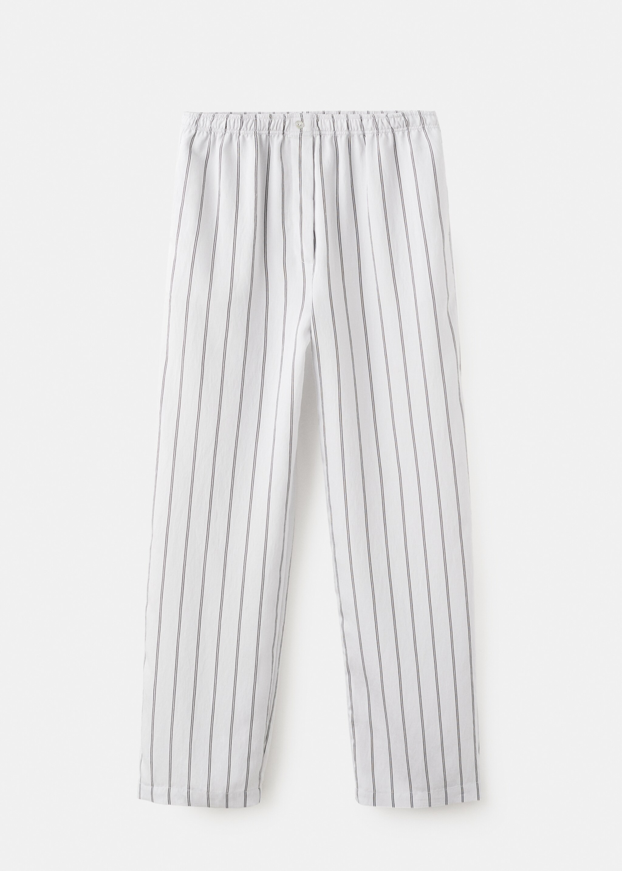 Striped pajama trousers - Article without model, Grey. Ref: 27033323-00.