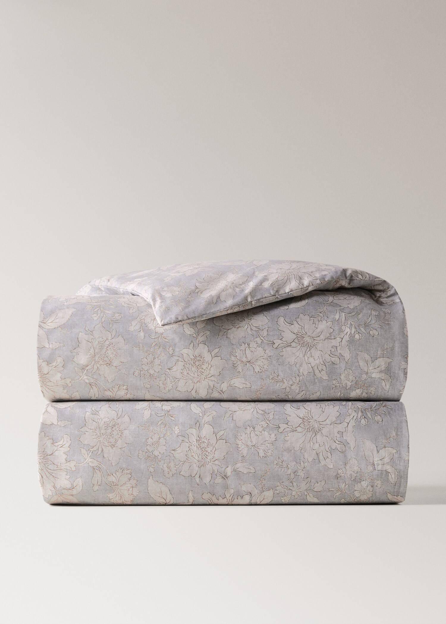 Husă de pilotă din bumbac percal cu model floral vintage pentru pat de 135/140 cm - Articol fără model