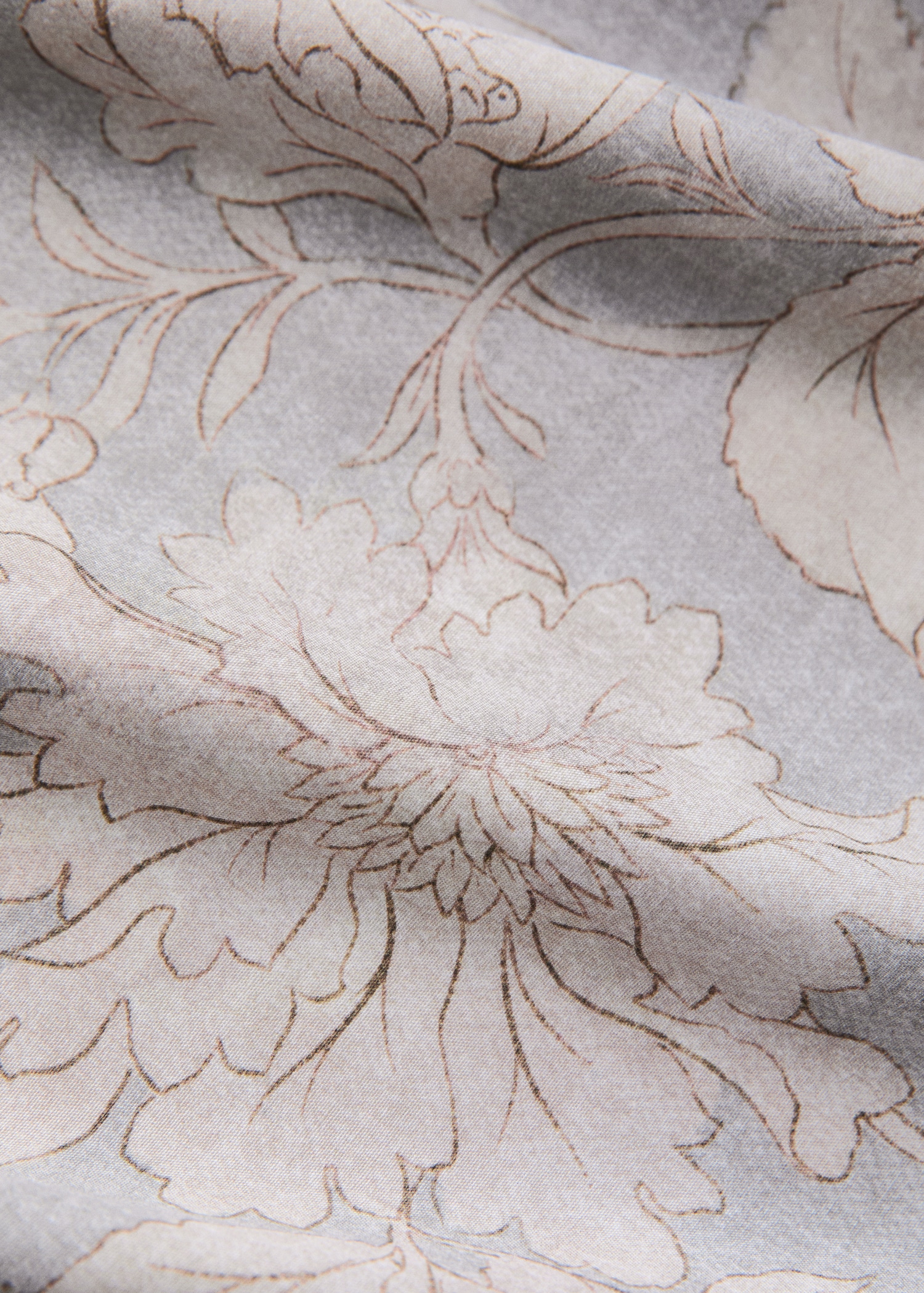 Husă de pilotă din bumbac percal cu model floral vintage pentru pat de 135/140 cm - Detaliu al articolului 1