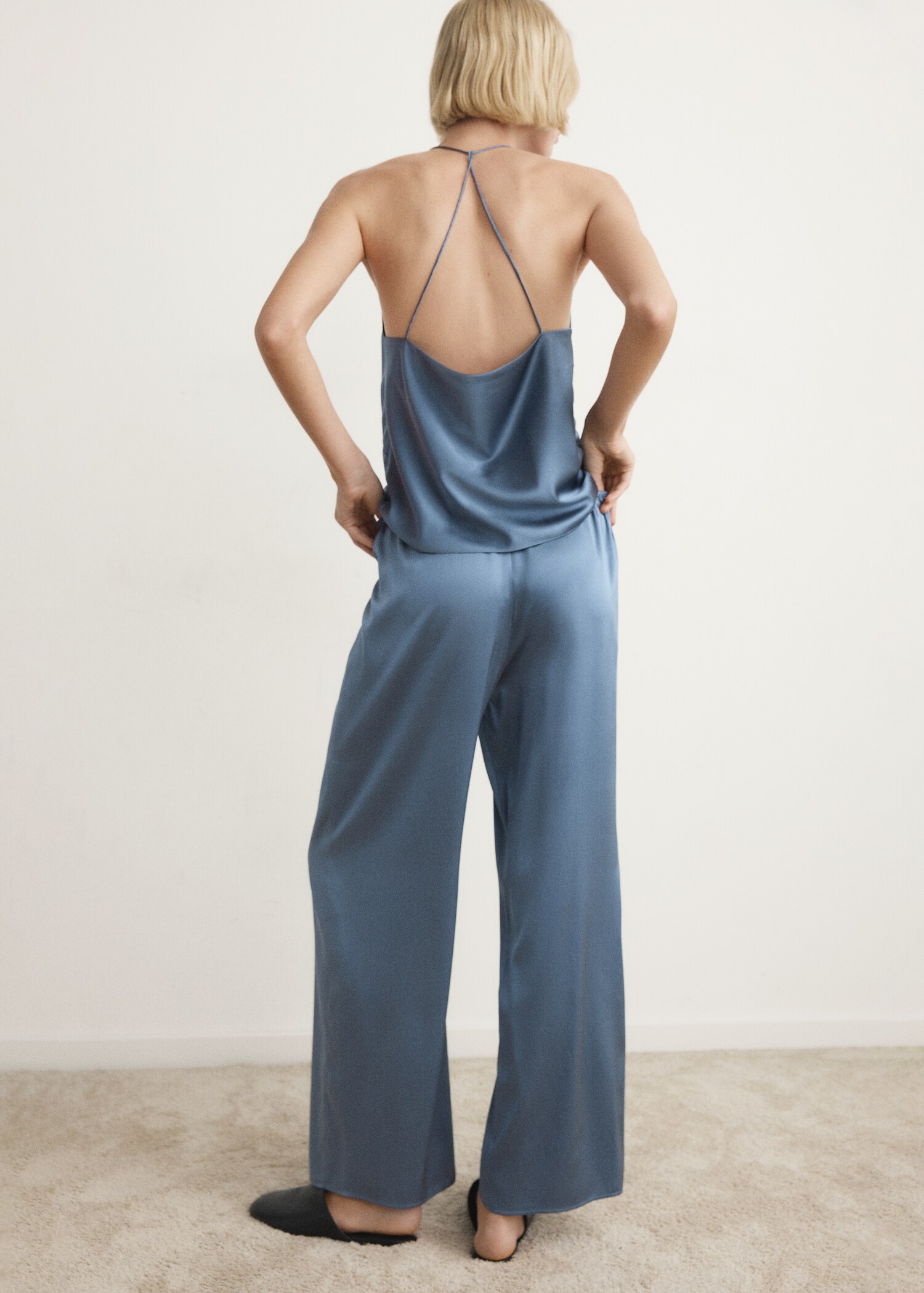 Silk pyjama trousers - Reverse of the article