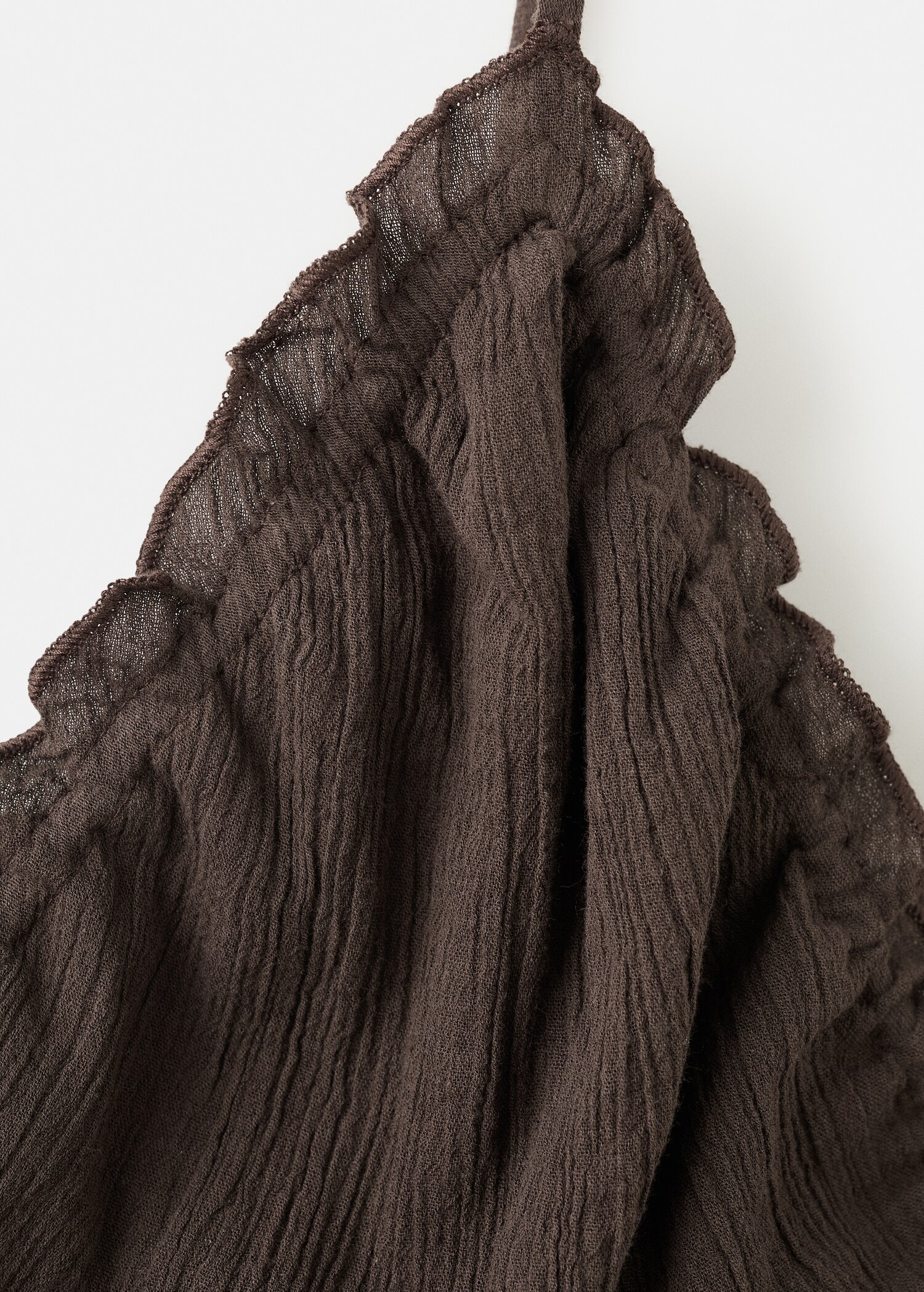 Топ из газовой ткани и марлевки - Деталь изделия 0