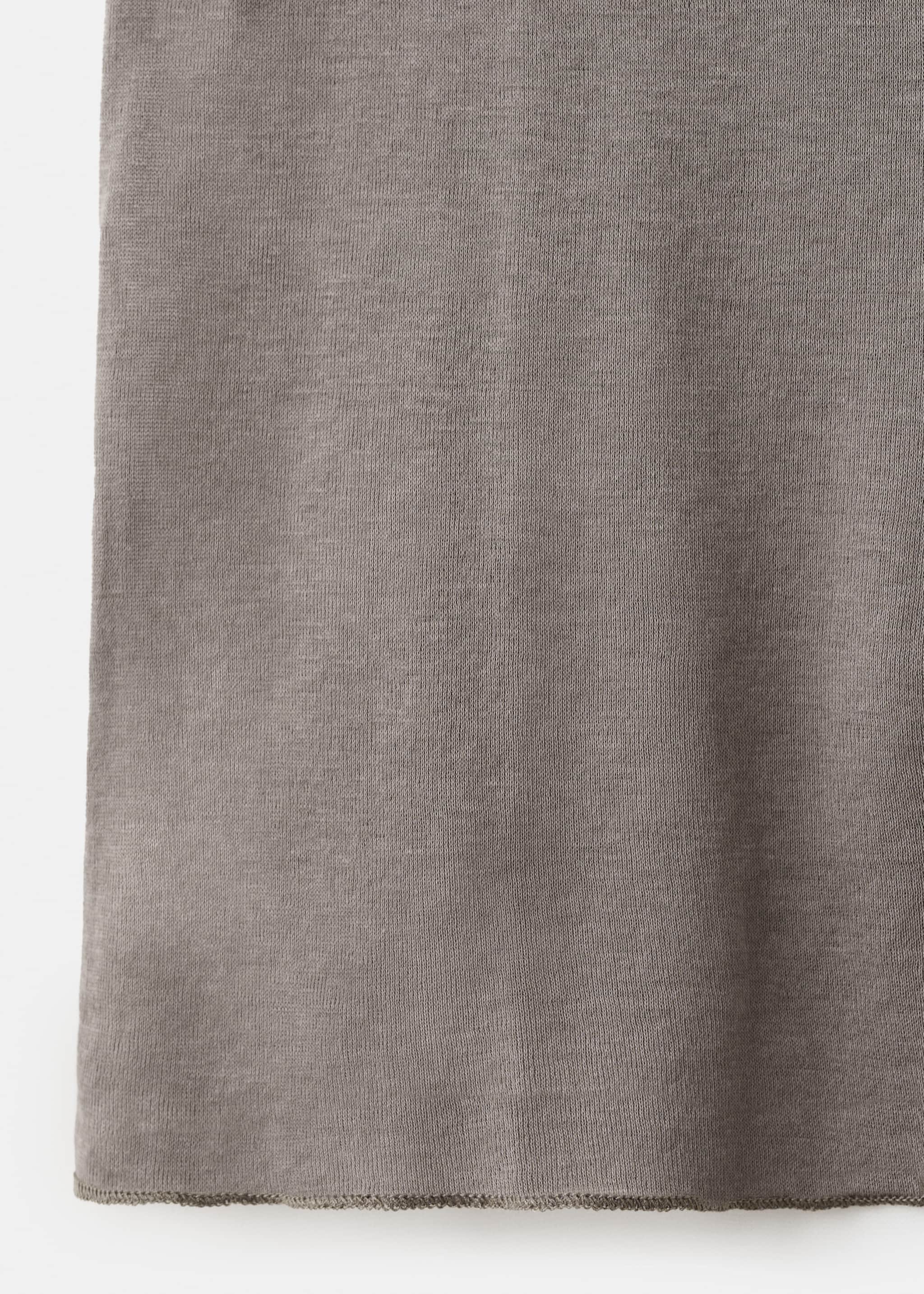 Cotton top with straps - Details of the article 8, Medium Brown. Ref: 27033334-00.