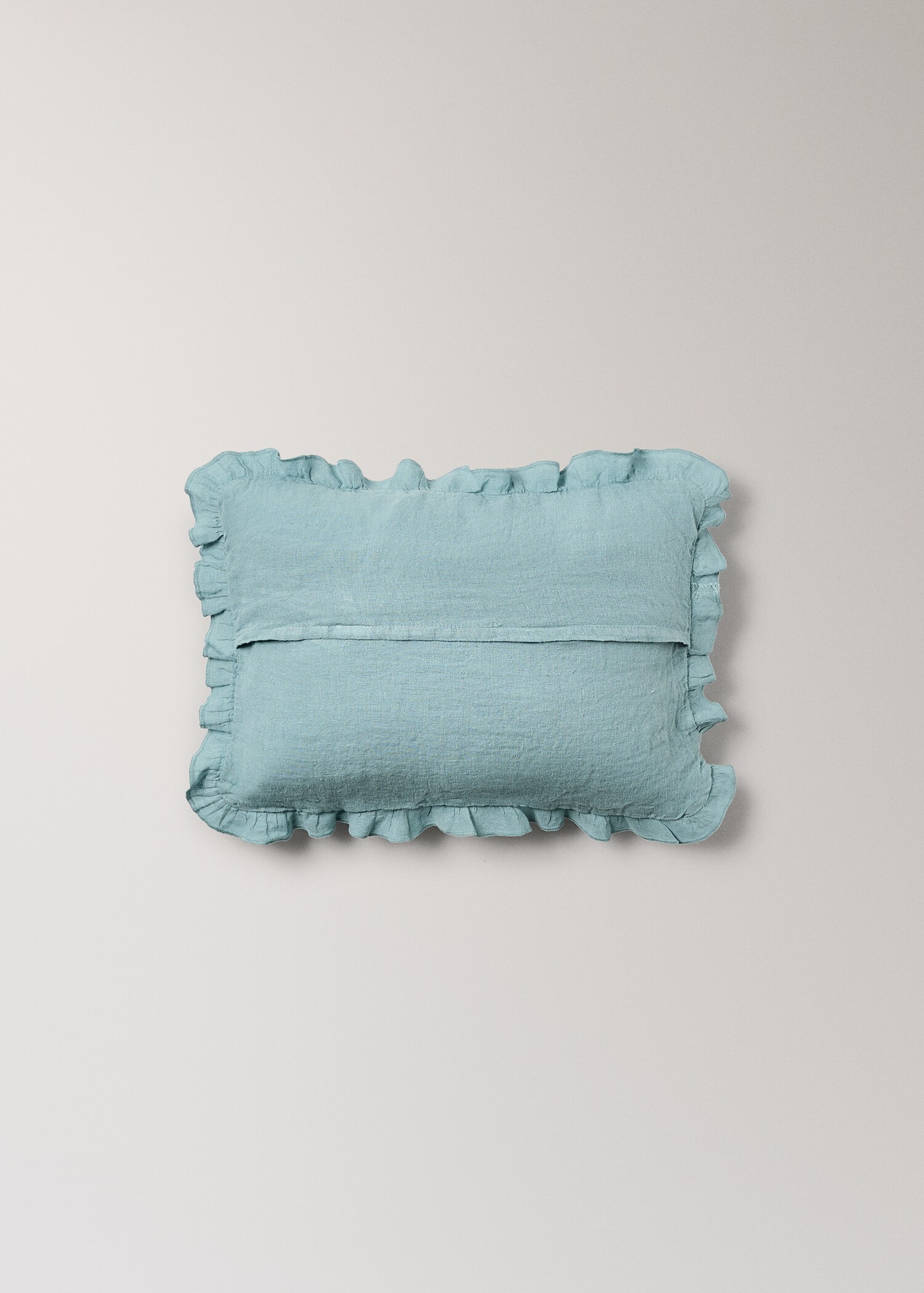 Children's cushion cover 100% linen garment-dyed 30x40 cm - Details of the article 1