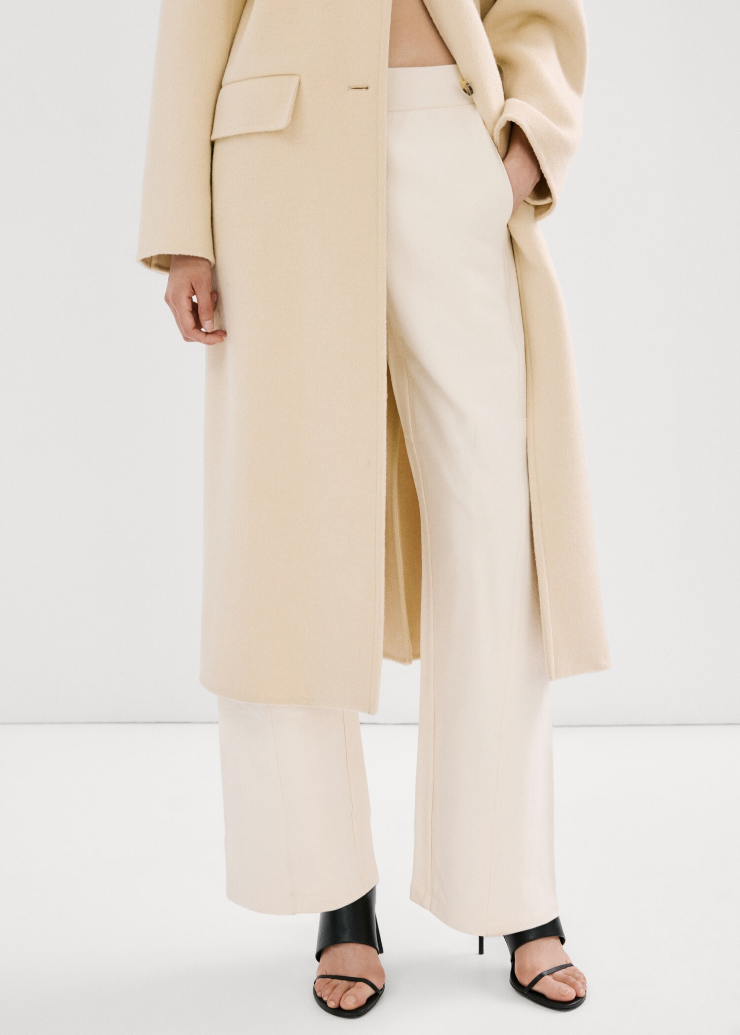 Pantalón algodón cintura elástica - Plano medio