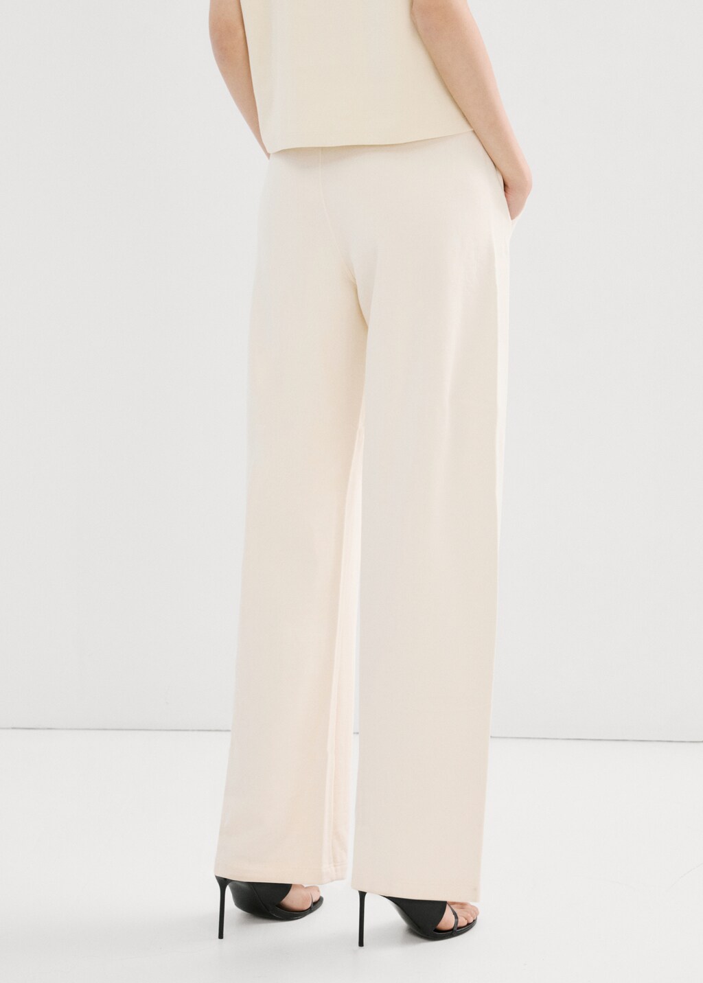 Elastic waist cotton pants - image 5