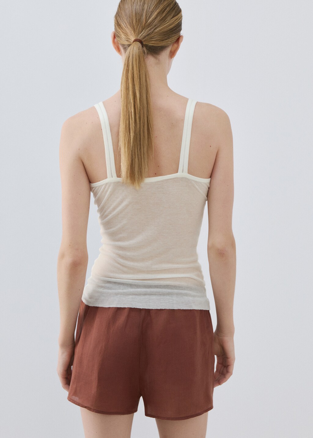 Seamless lyocell wool top - image 3