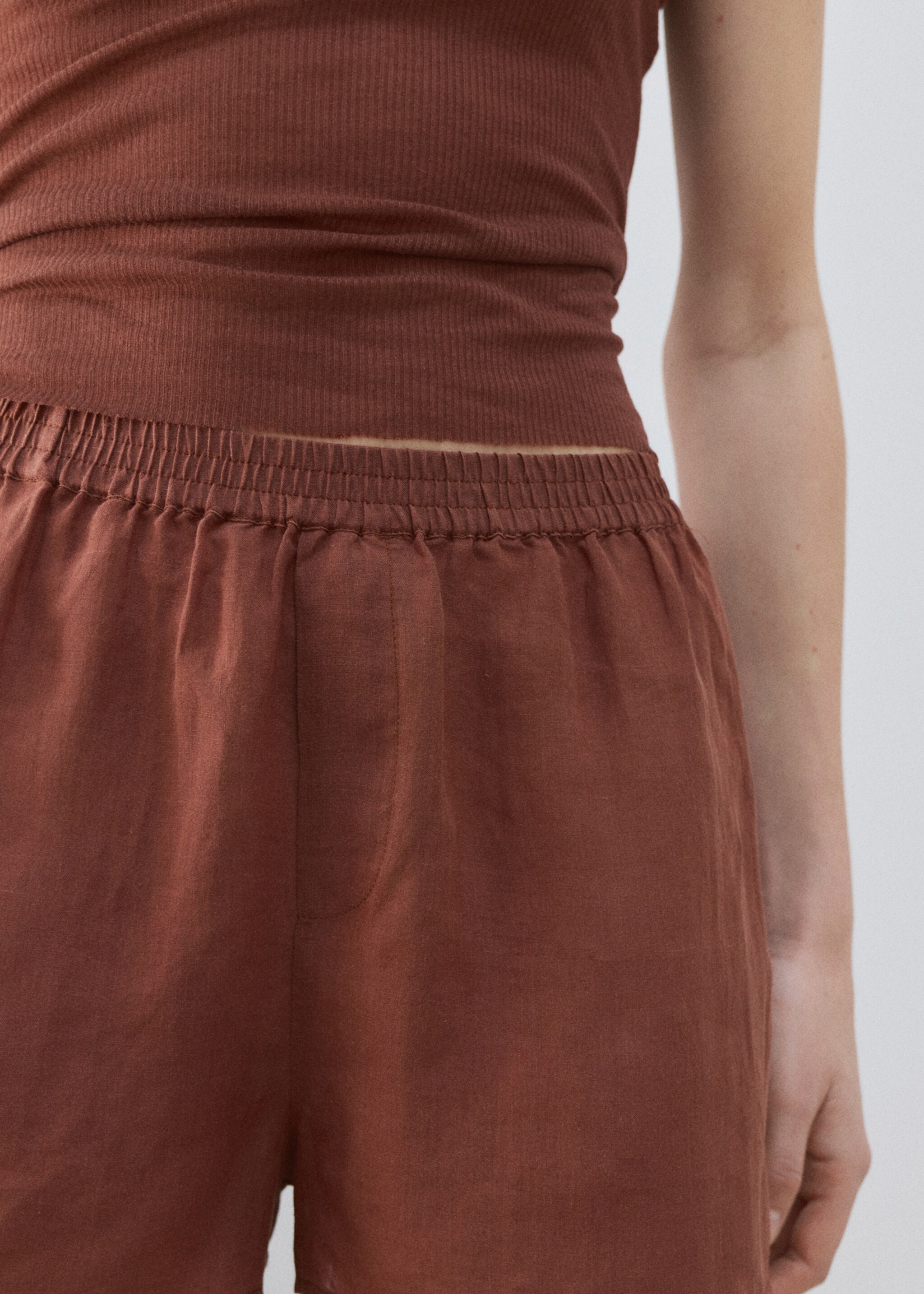 Top lyocell laine sans couture - Détail de l'article 6, Marron. Ref: 27033337-00.