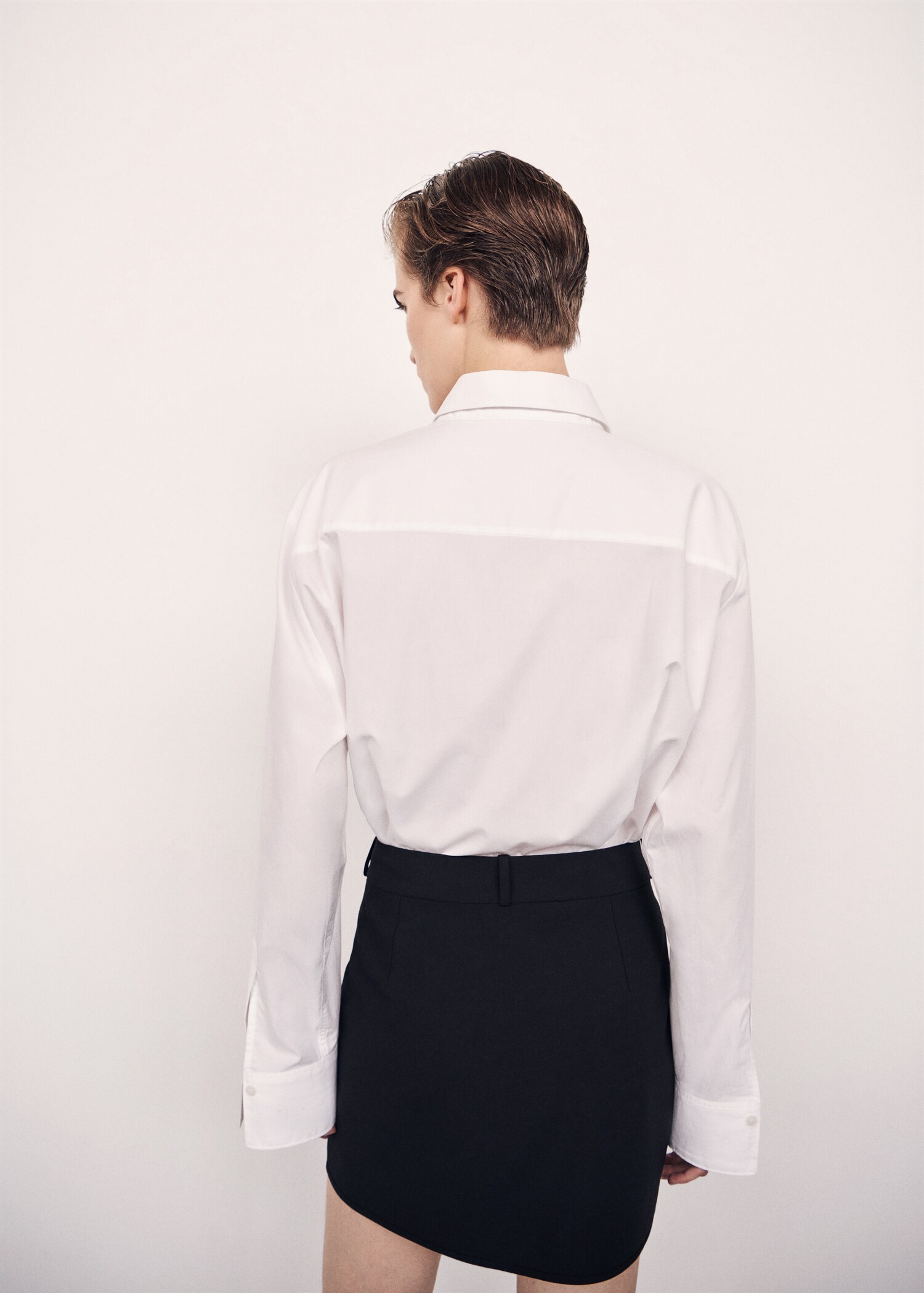 Jupe ceinturée boutons - Verso de l’article