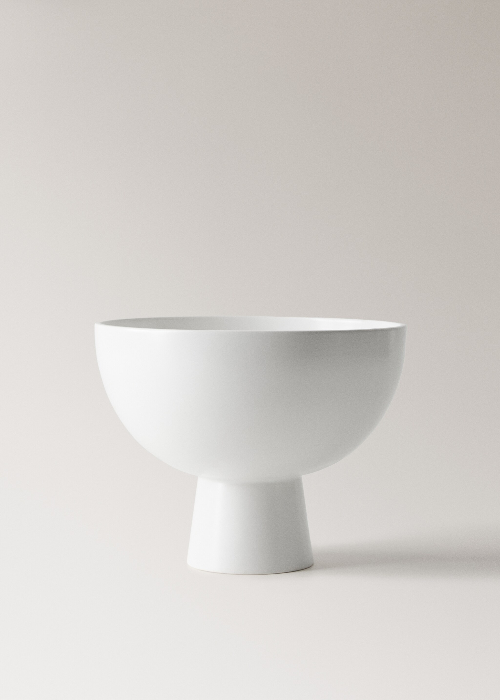 Bowl decorativo pie grande - Artículo sin modelo, Blanco. Ref: 27033344-00.