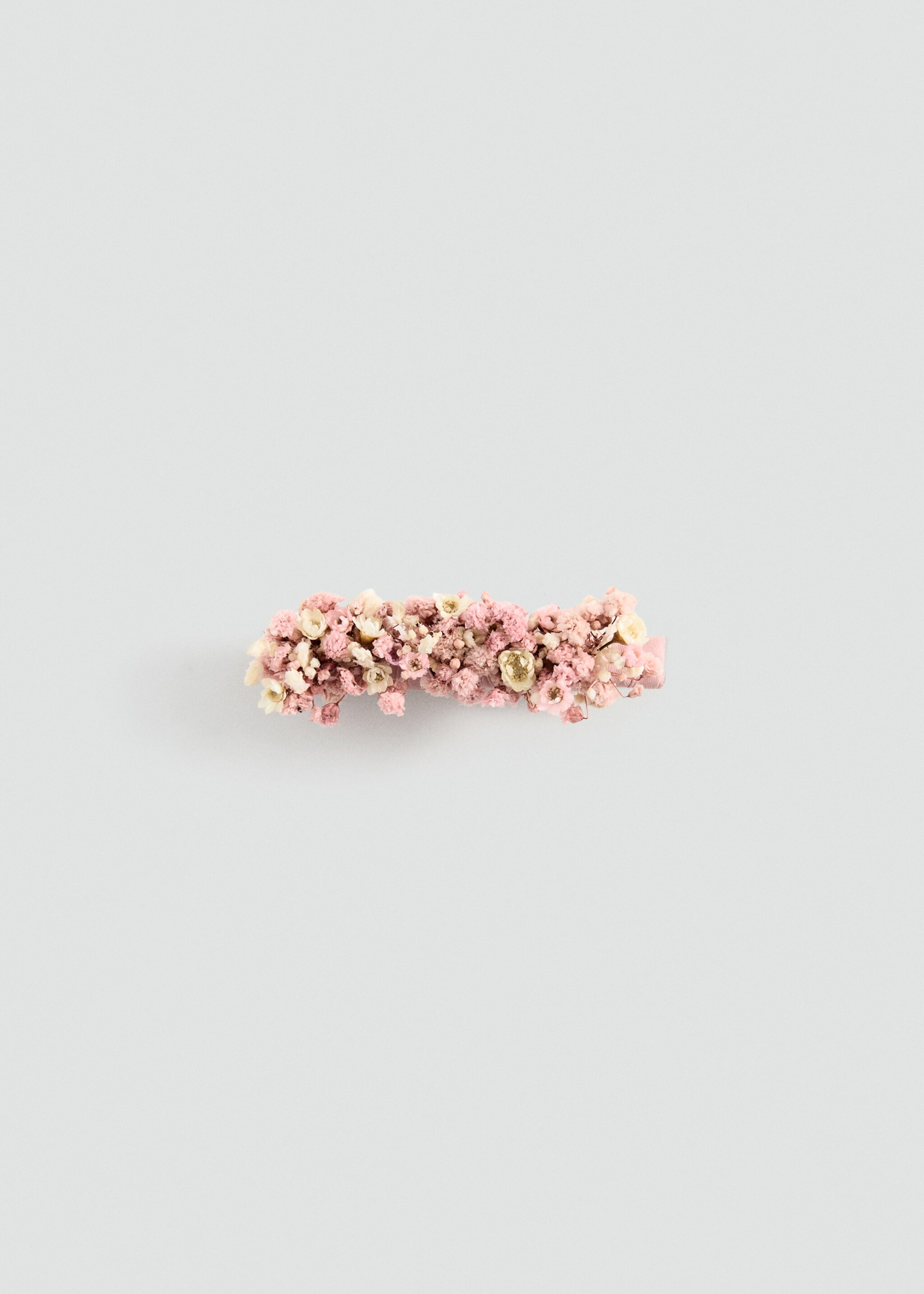 Barrette à cheveux fleurs - Article sans modèle, Rose pâle. Ref: 27033710-00.