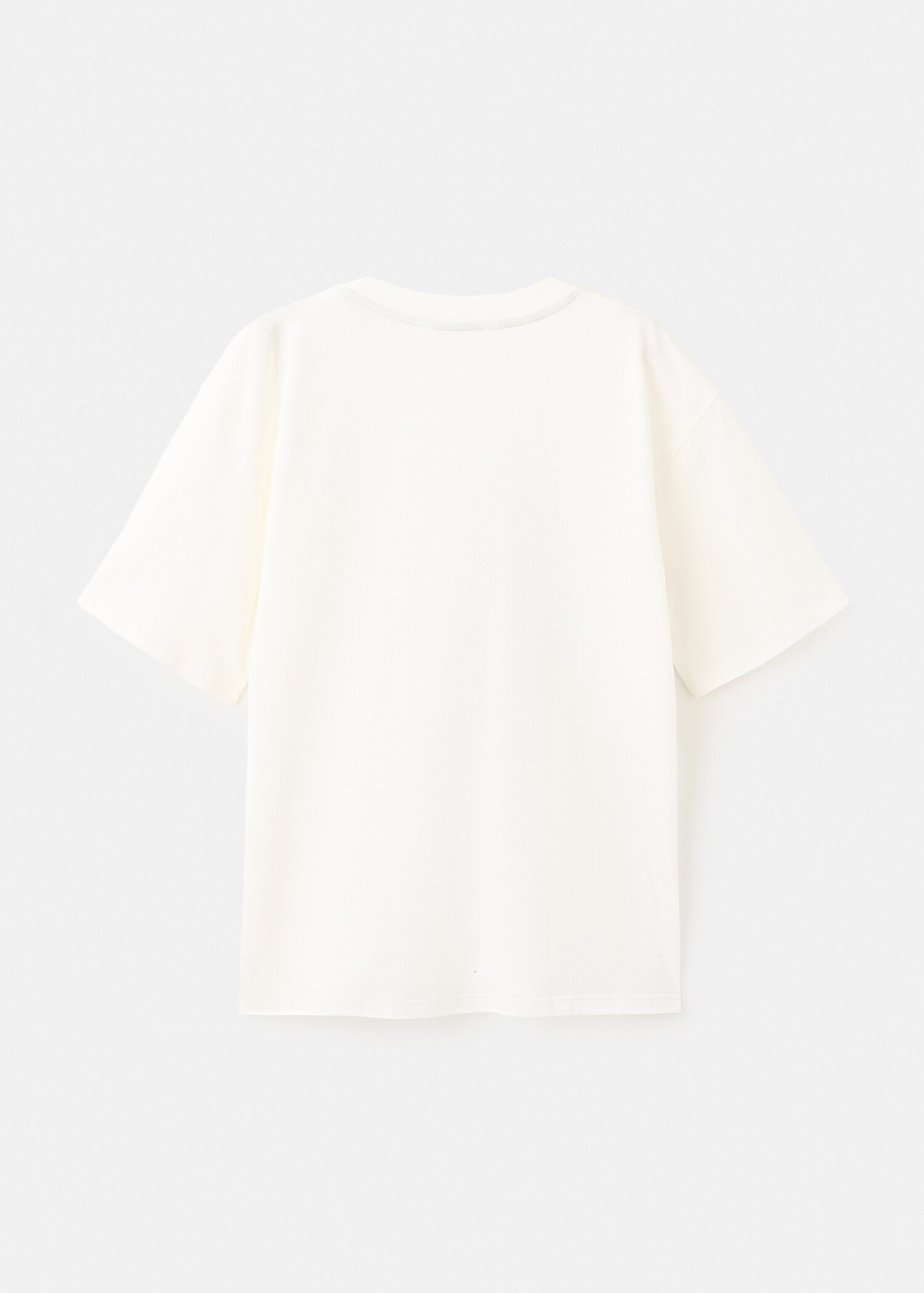 Bedrucktes Baumwoll-T-Shirt - Rückseite des Artikels