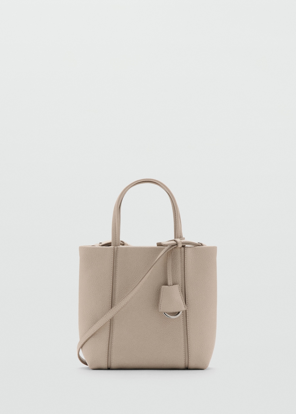 Mini rectangular handbag with handles - image 2