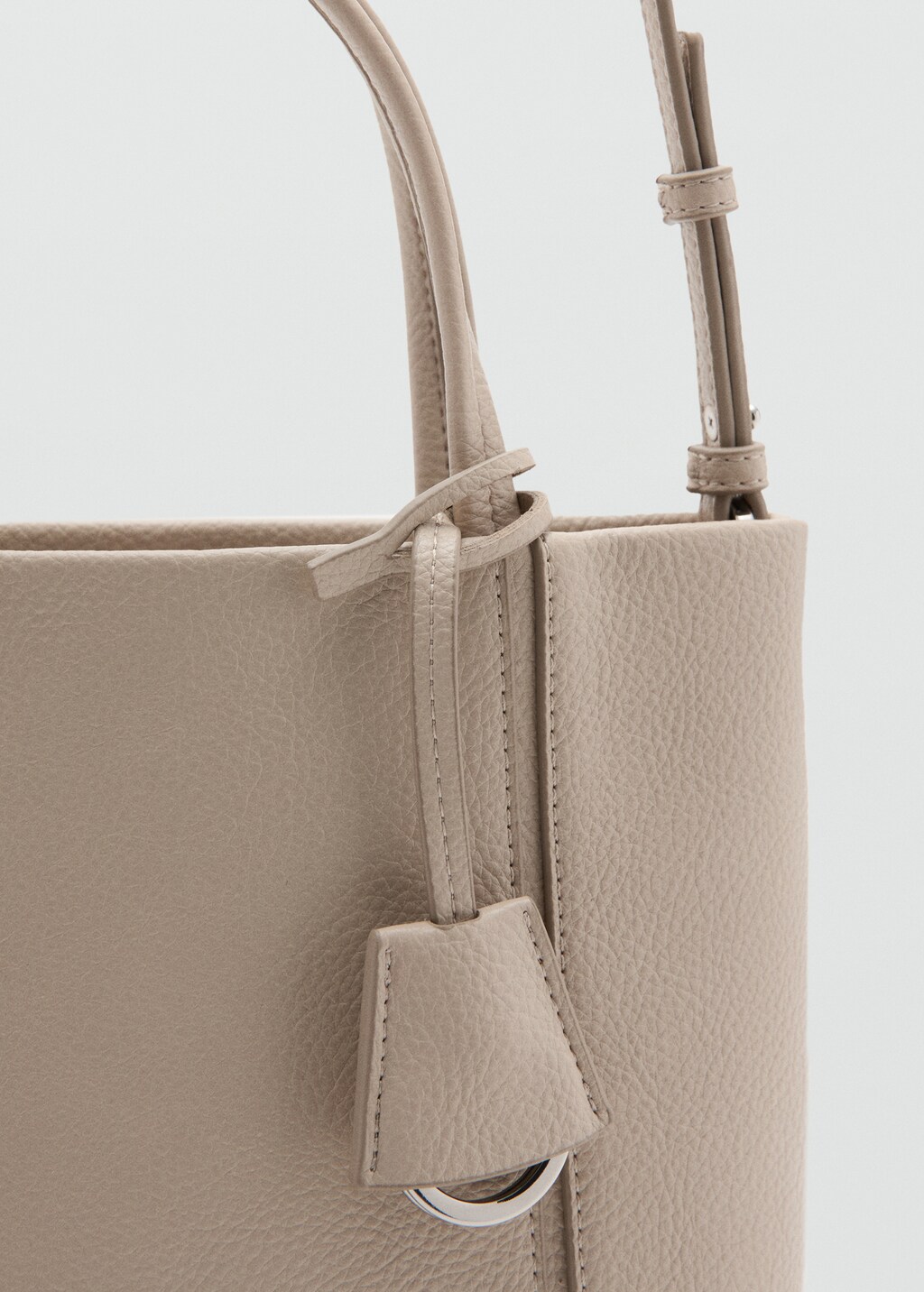 Mini rectangular handbag with handles - image 4