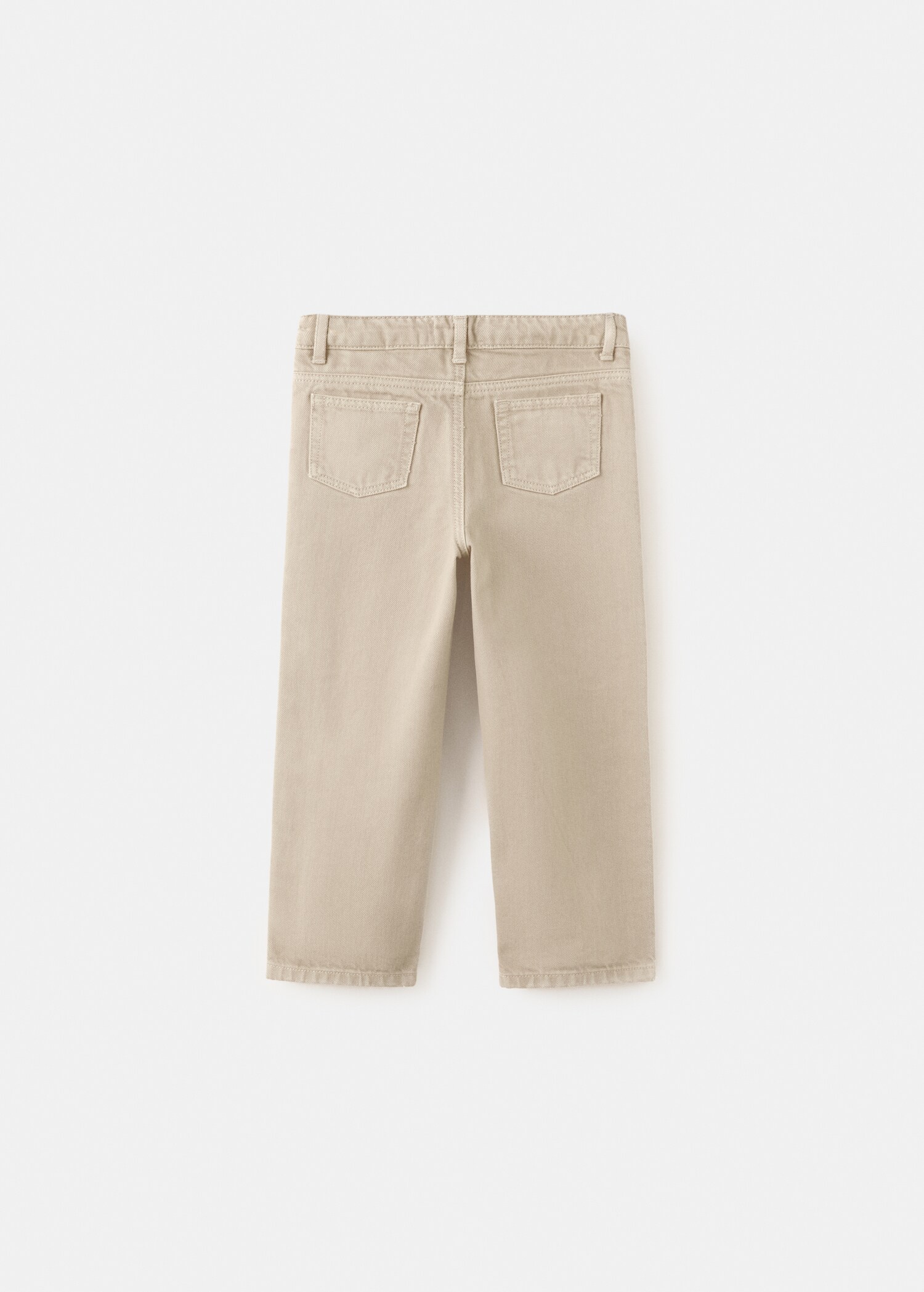 Flower-embroidered straight-fit jeans - Reverse of the article