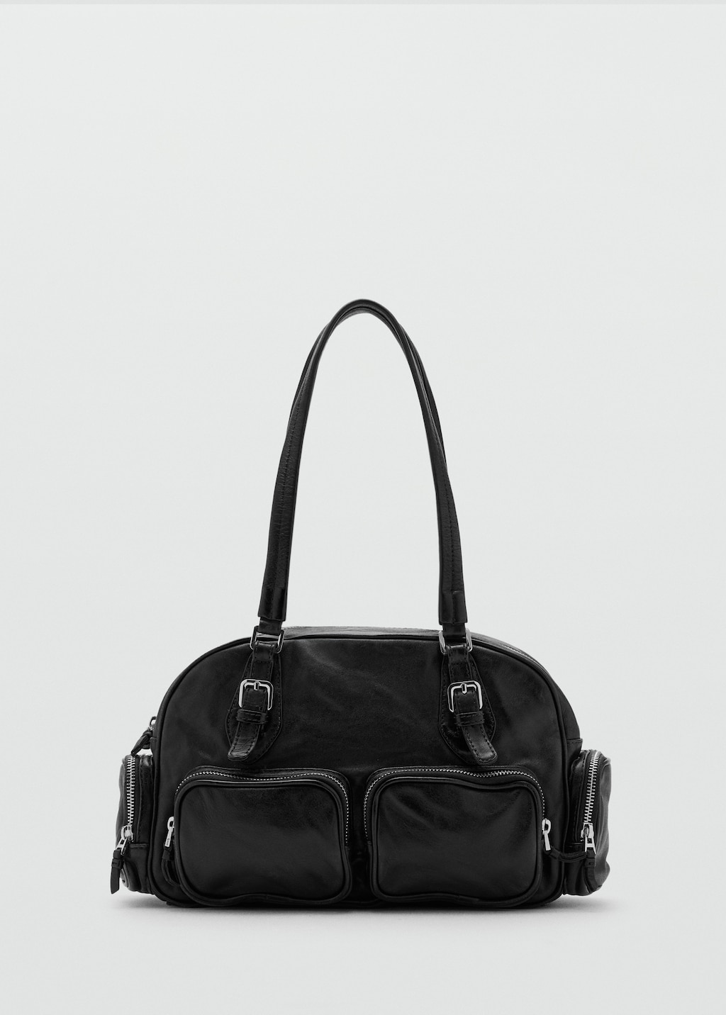 Leather bowling bag with pockets - image 2