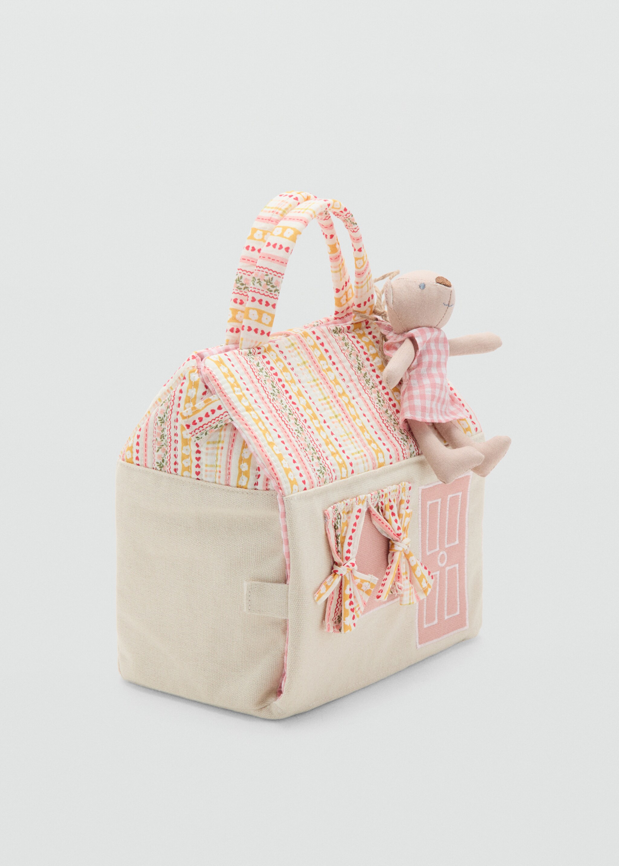 Bear cottage bag - Medium plane, Pale Pink. Ref: 27033730-00.