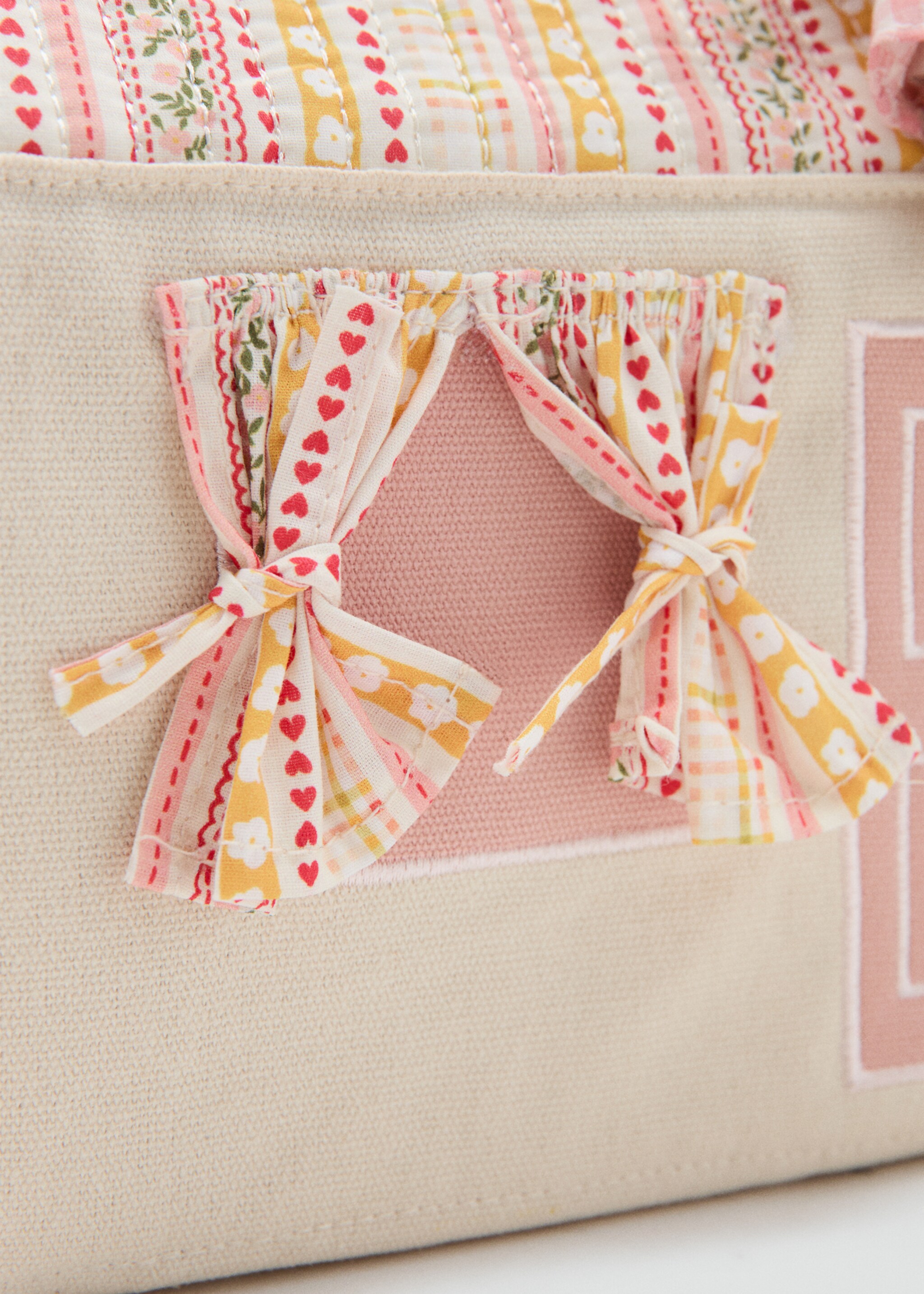 Bear cottage bag - Details of the article 1, Pale Pink. Ref: 27033730-00.