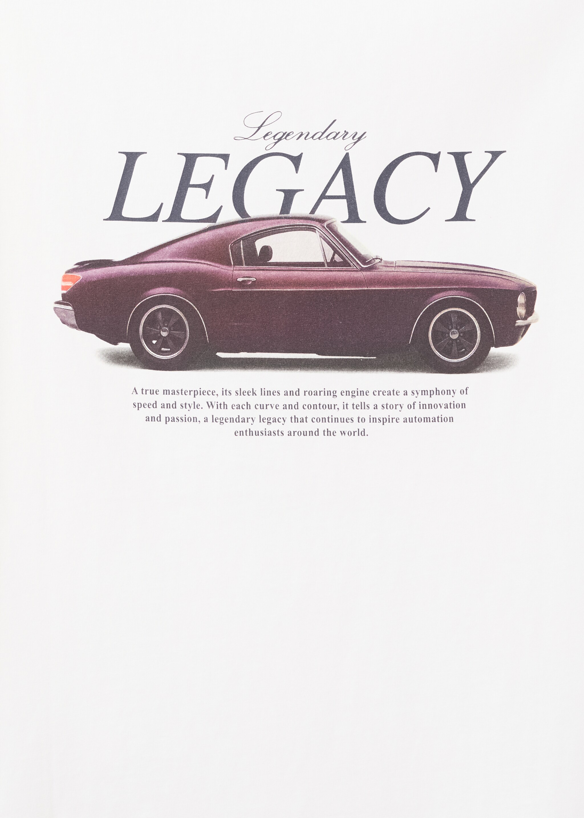 T-shirt imprimé manches courtes - Détail de l'article 0, Blanc cassé. Ref: 27034054-00.