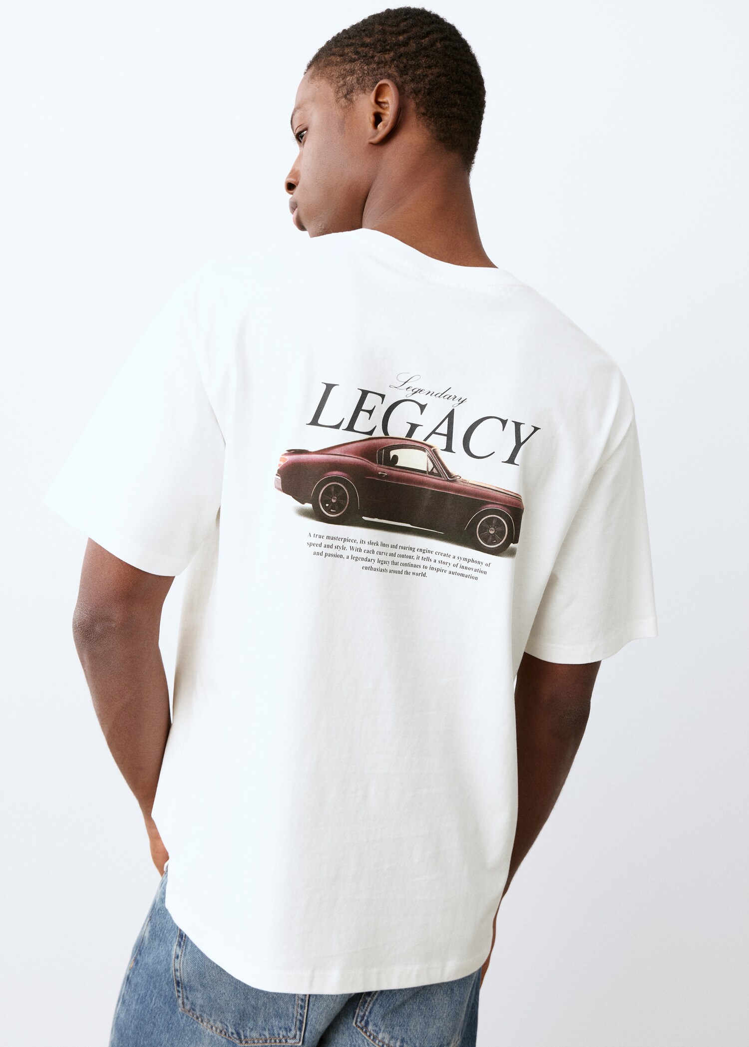 Short-sleeved printed t-shirt - Reverse of the article