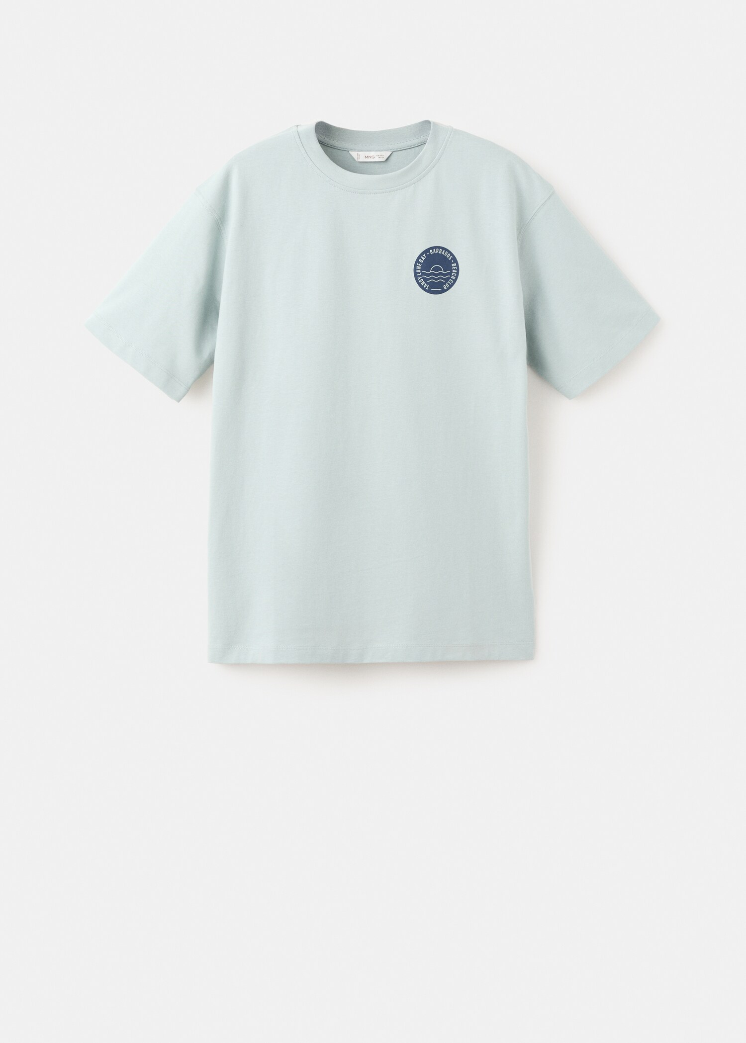 Printed cotton-blend t-shirt - Article without model