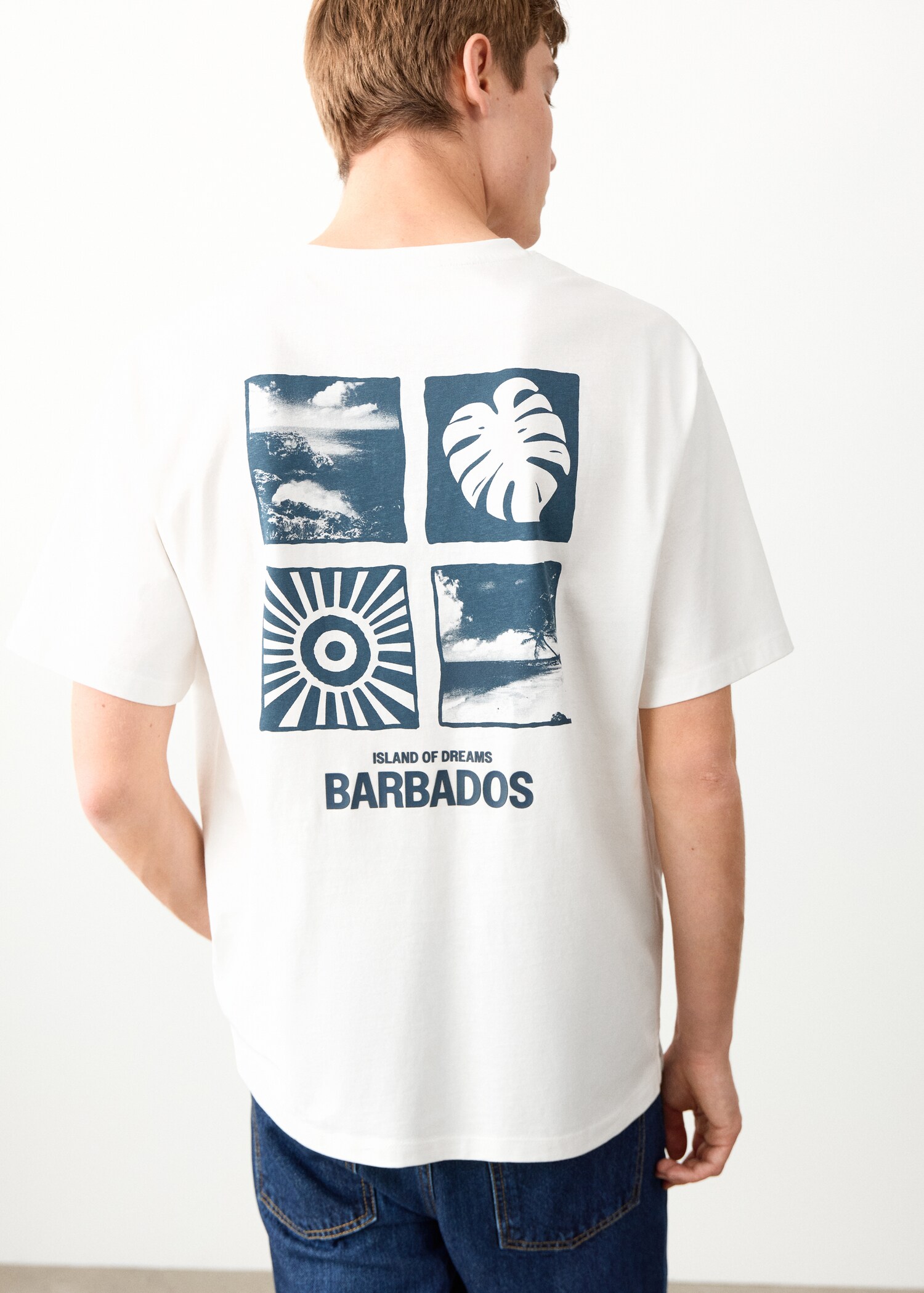 Camiseta algodón estampada - Reverso del artículo