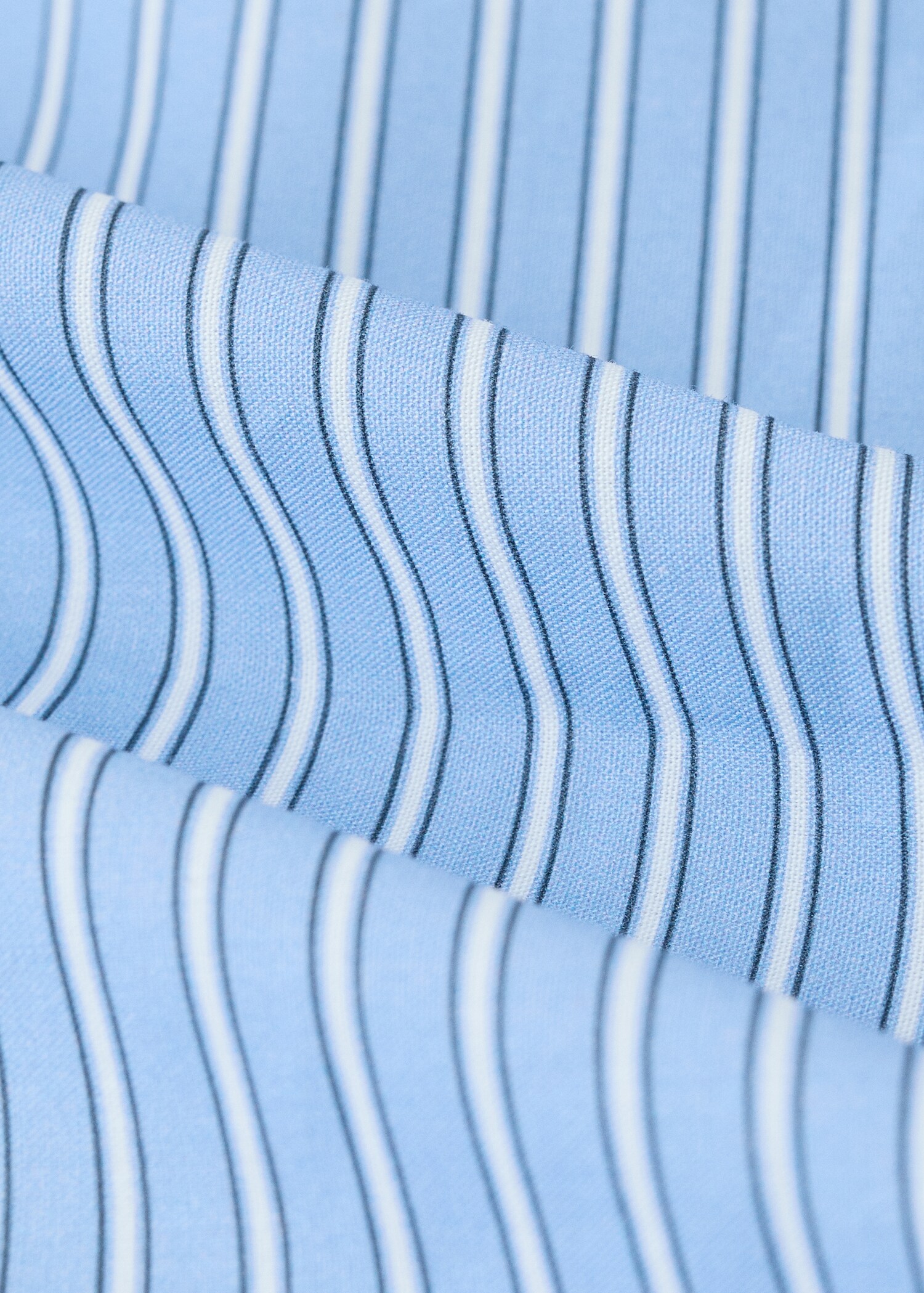 Children's fitted sheet, shirt stripe percale, 90 cm bed - Details of the article 2