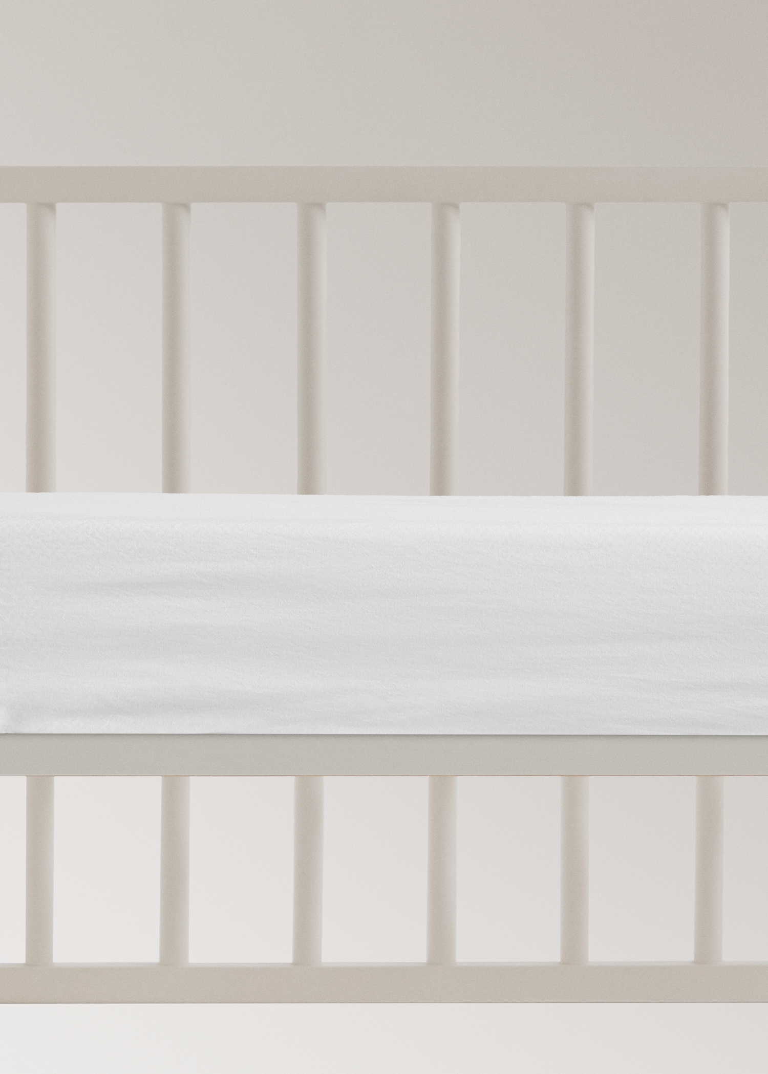 Garment-washed percale crib flat sheet - Article without model